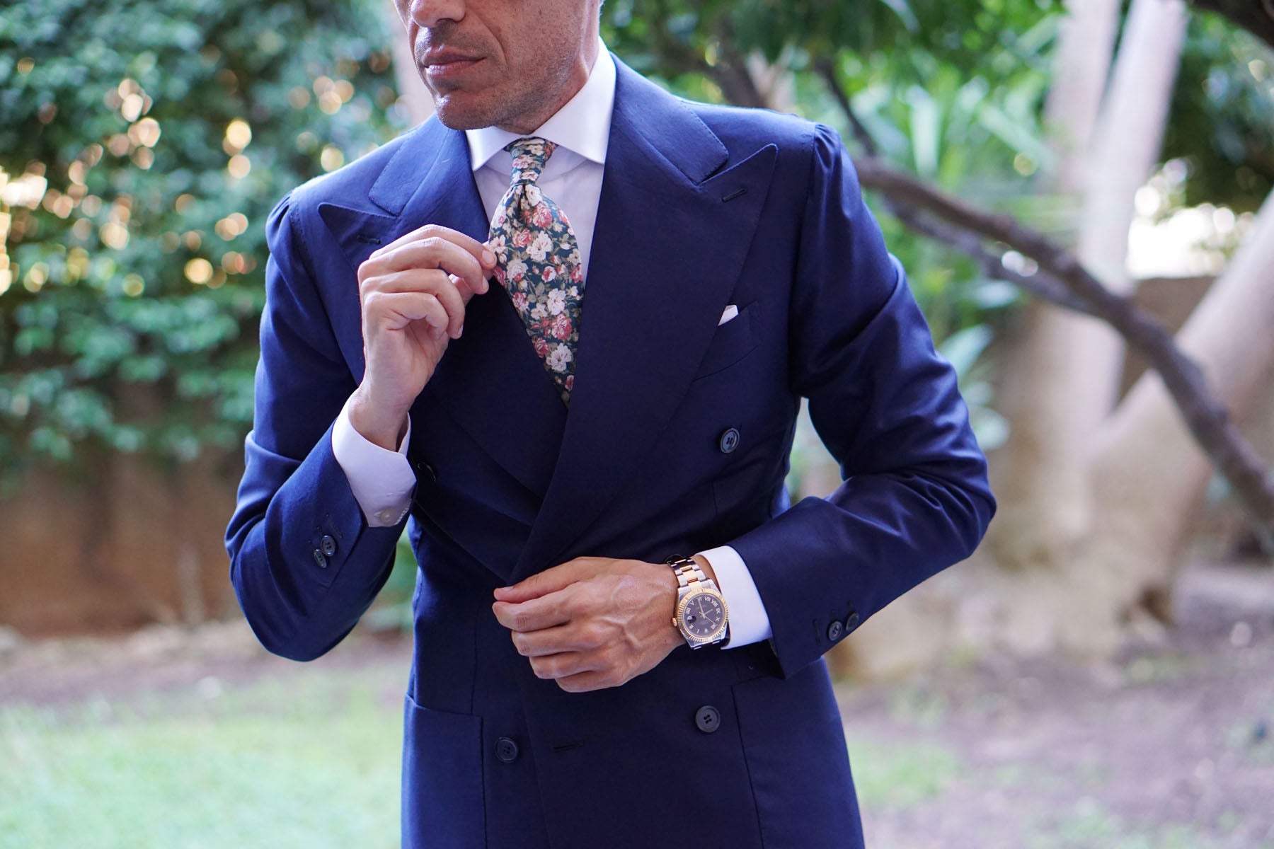 Villa d’Este Italian Floral Necktie