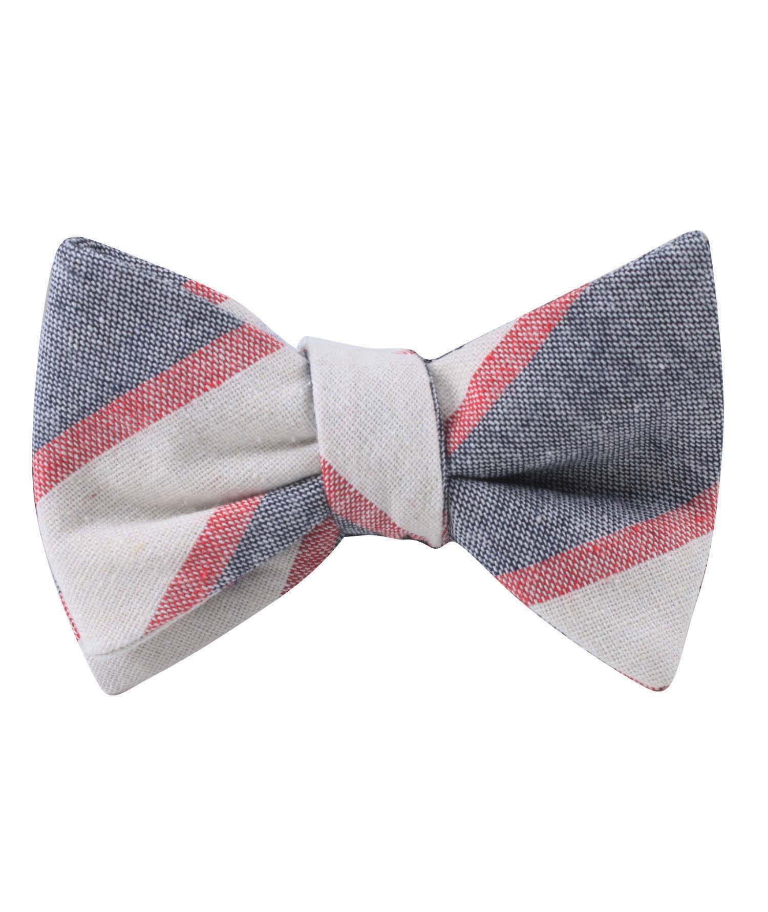 Napoleon Inferno Linen Self Bow Tie