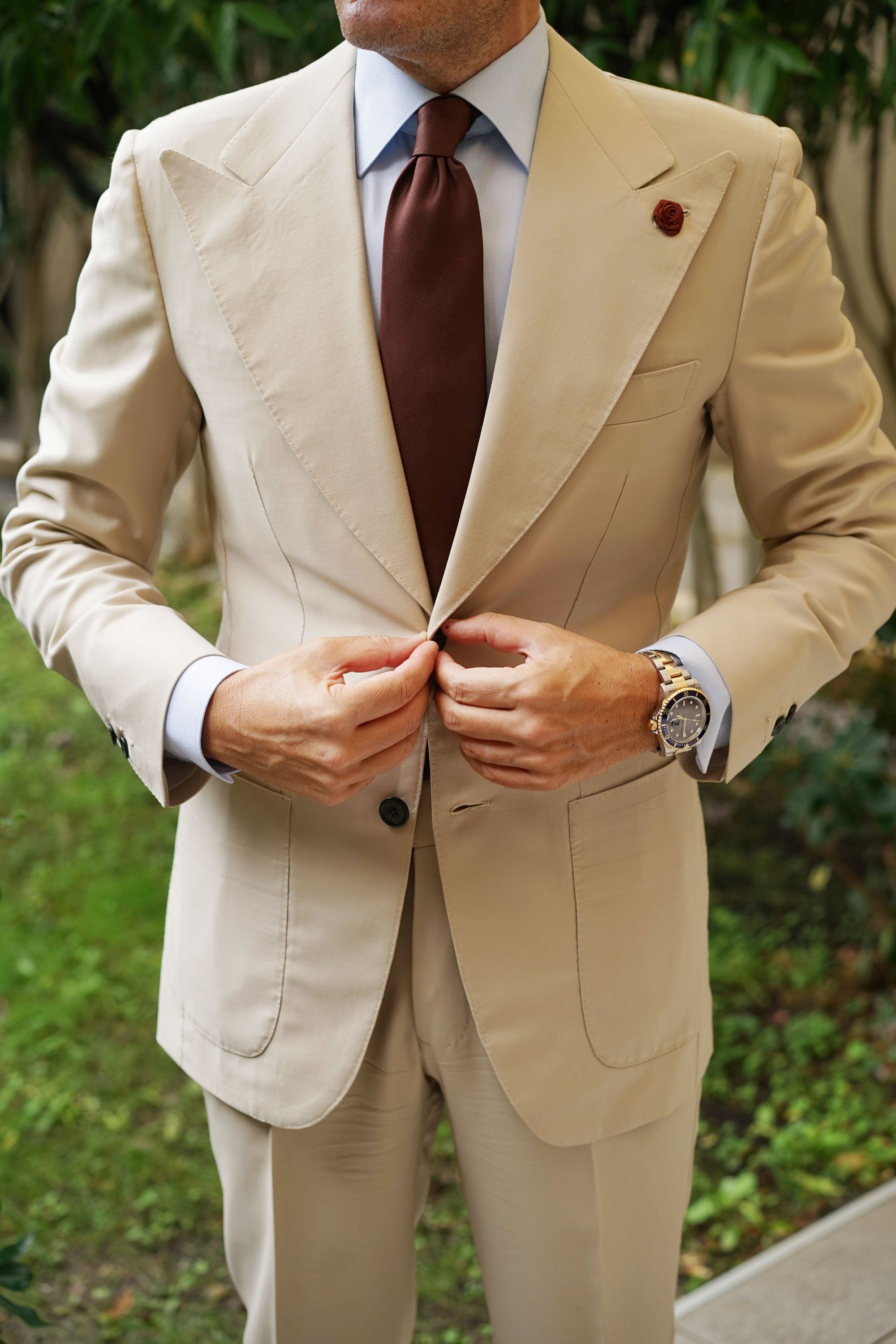 Oak Brown Lapel