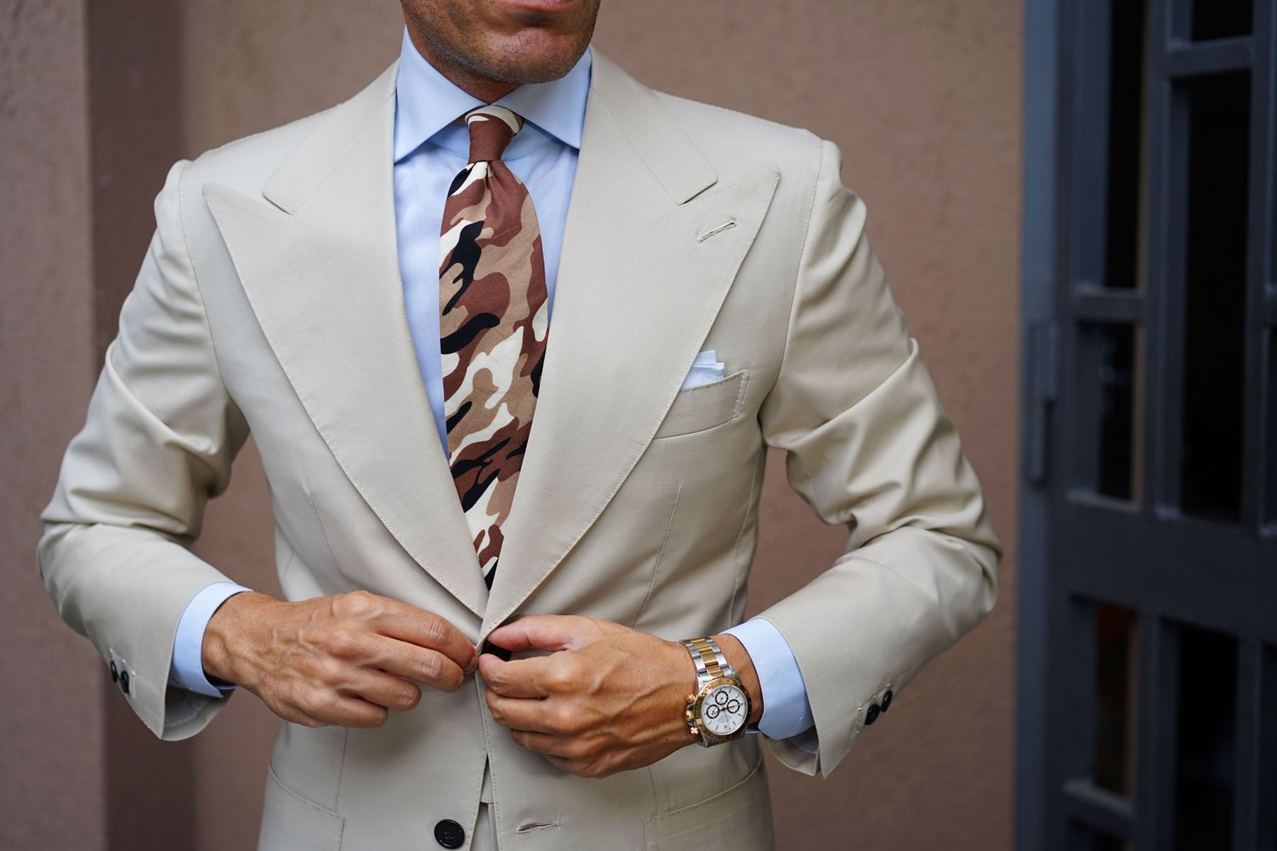 Desert Sand Camouflage Tie