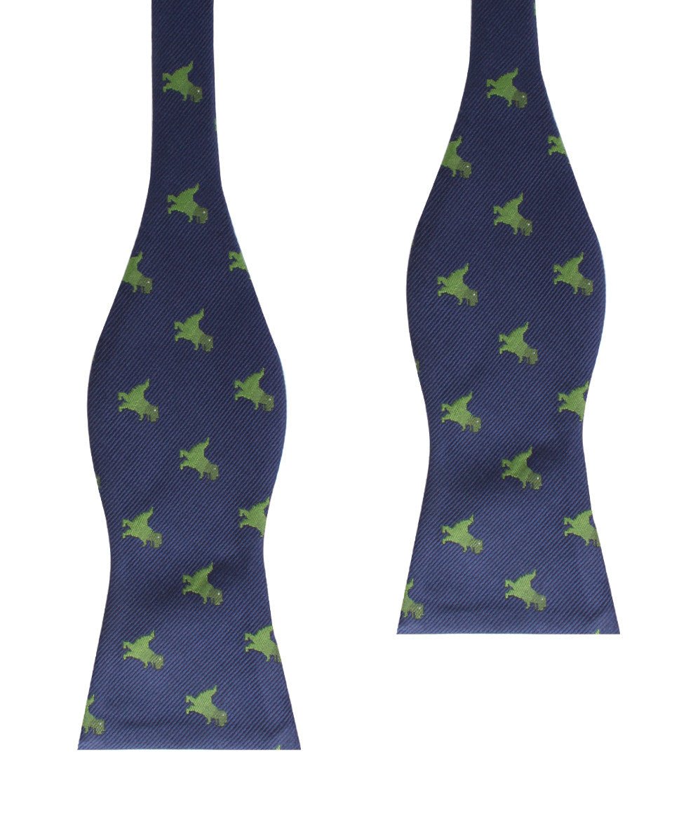 T-Rex Pixel Dinosaur Self Bow Tie