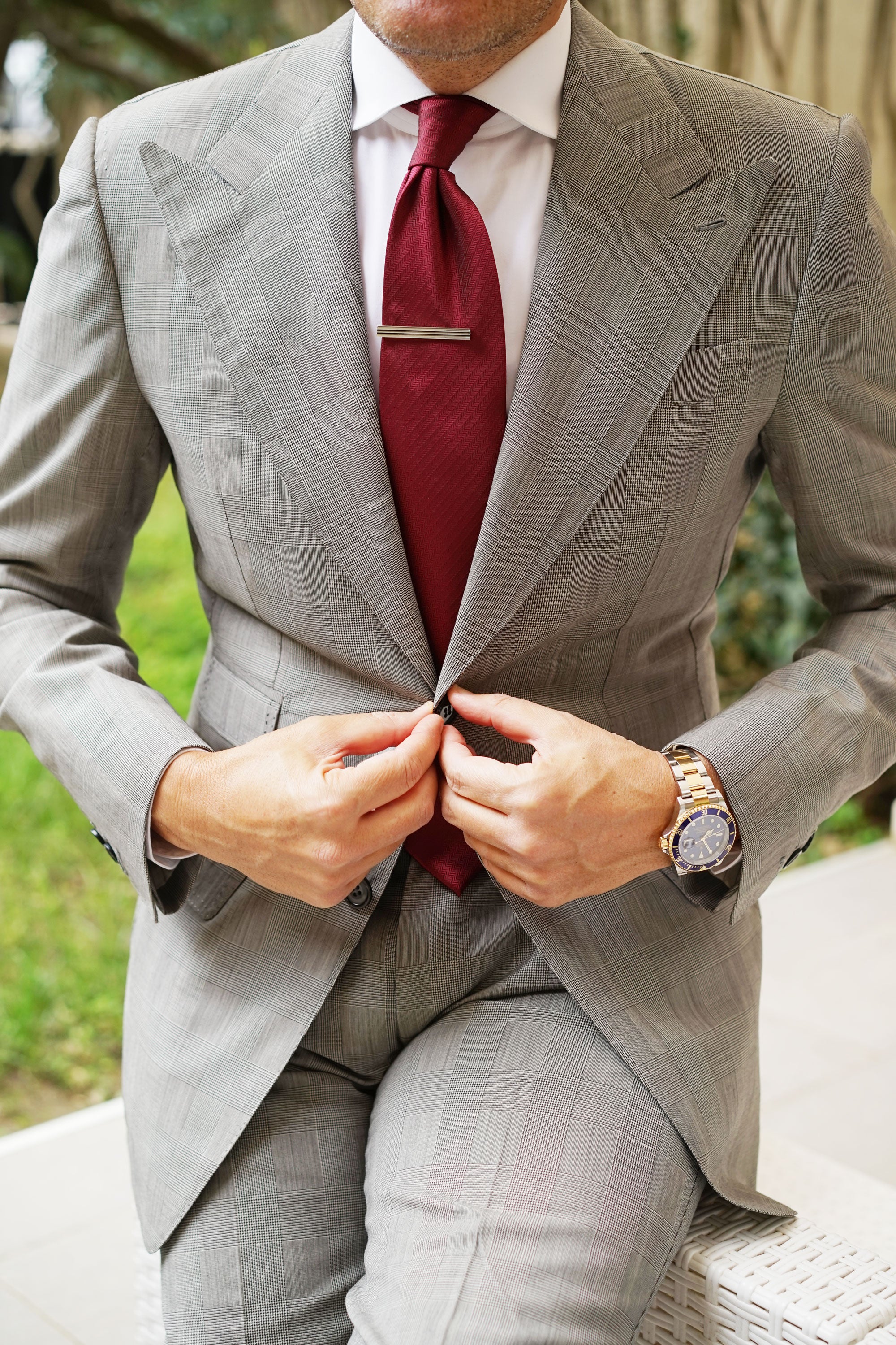 Sinatra Silver Tie Bar