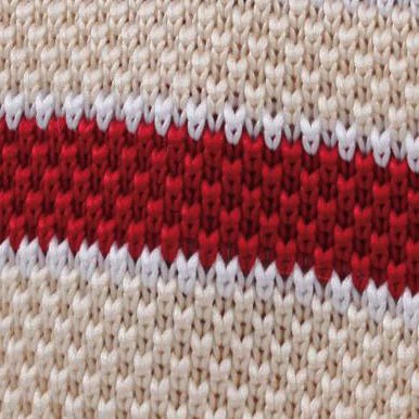 Mark Hanna Red Striped Knitted Tie