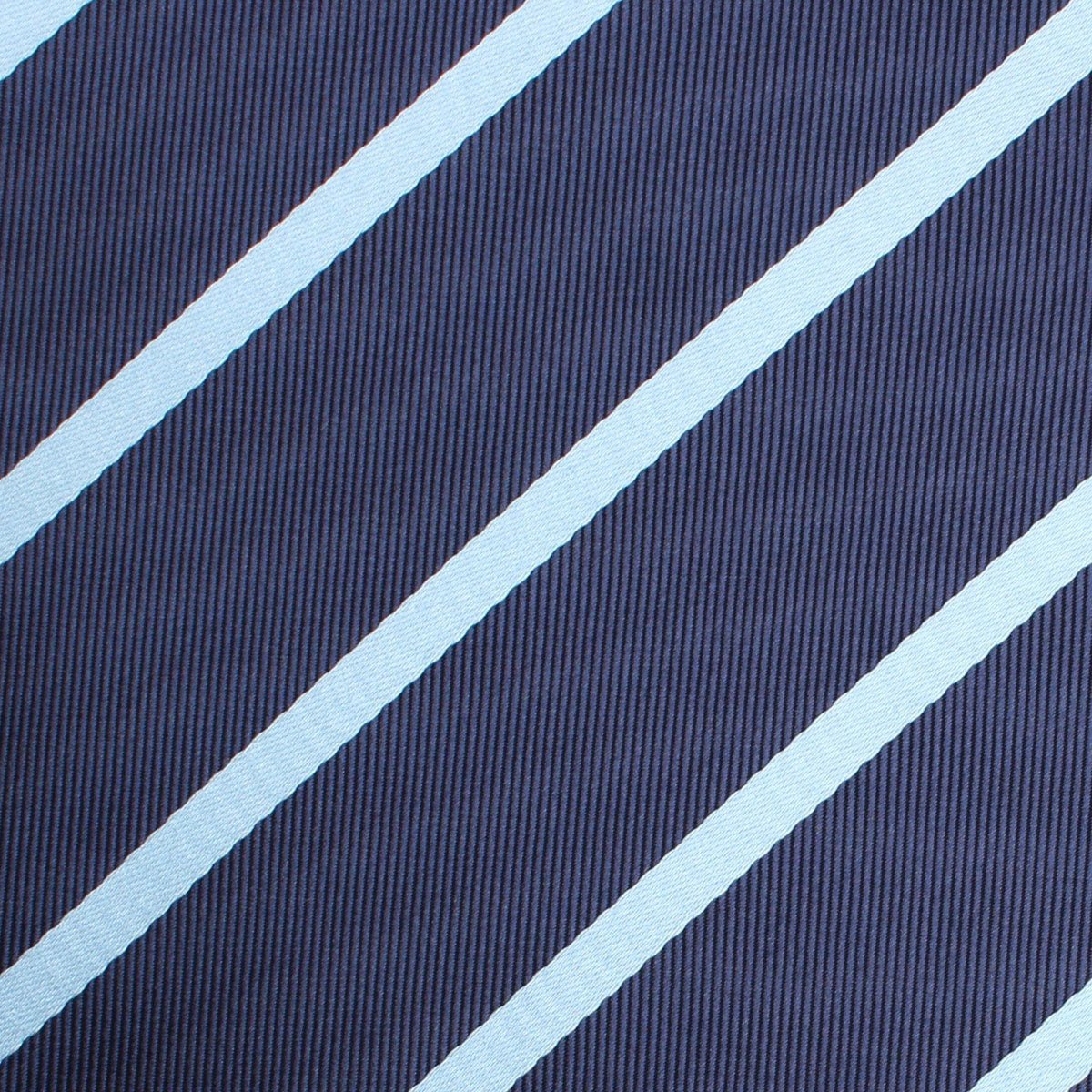 Blue Pencil Stripe Self Bow Tie