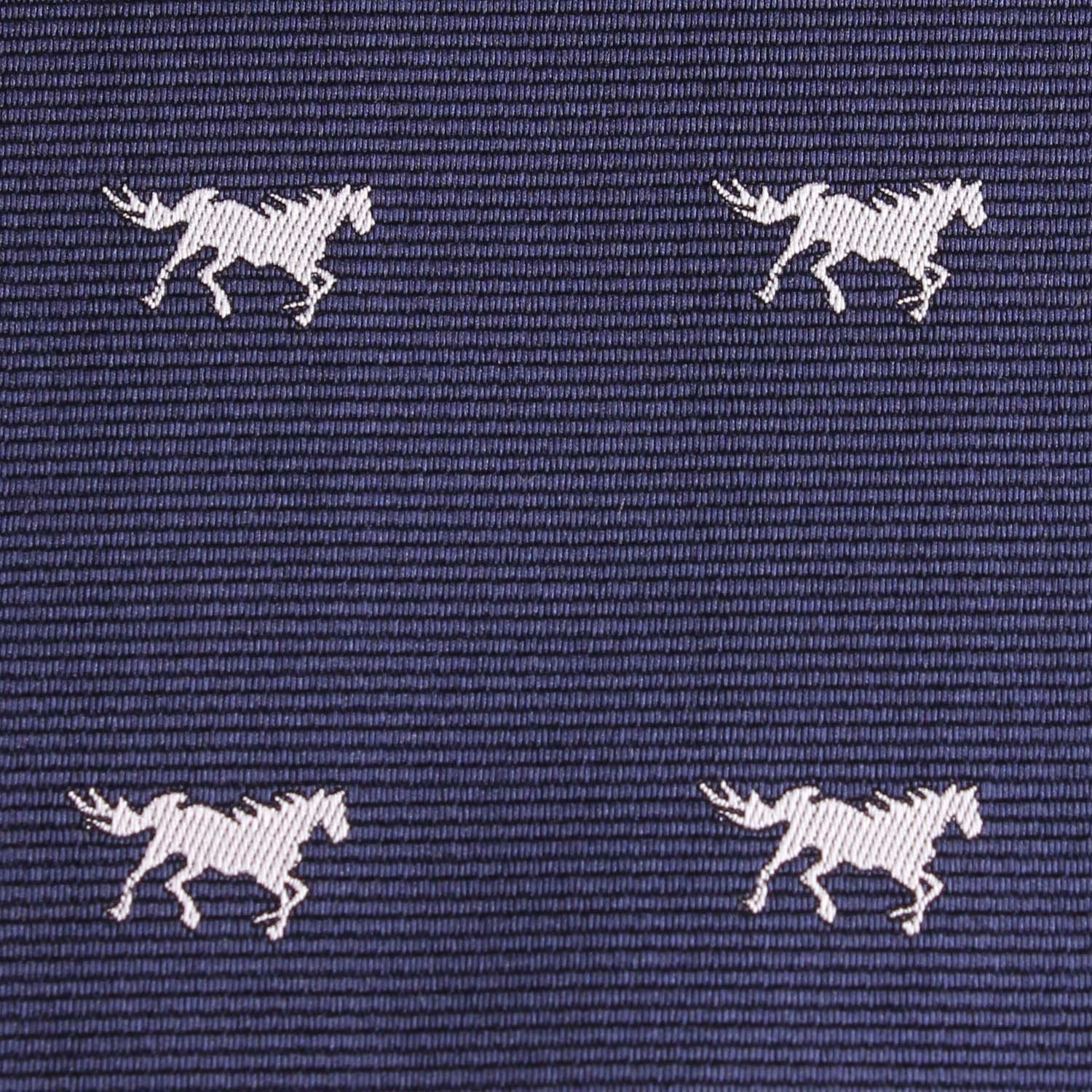 Navy Blue Race Horse Kids Bow Tie