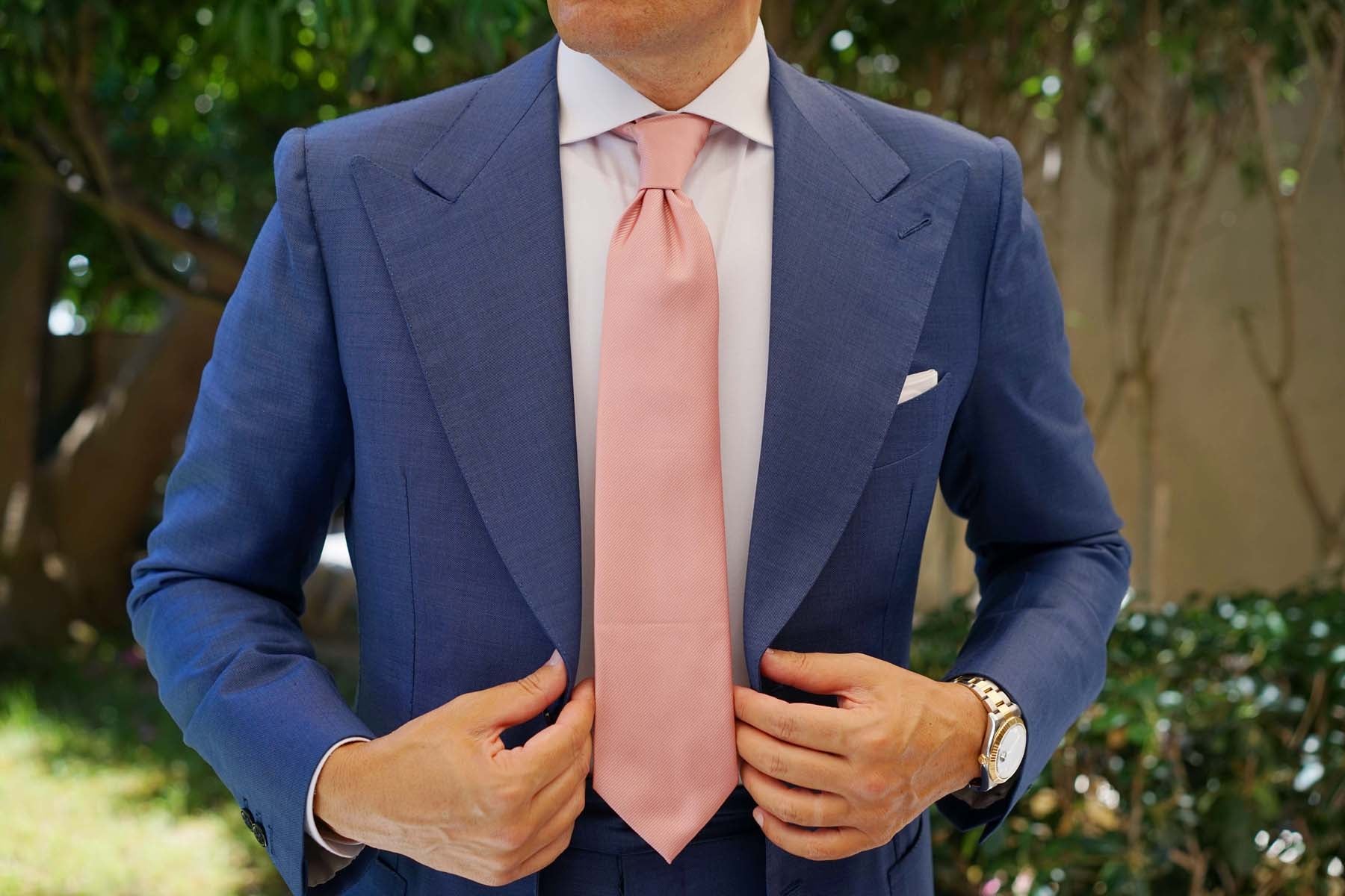 Dusty Blush Pink Twill Necktie