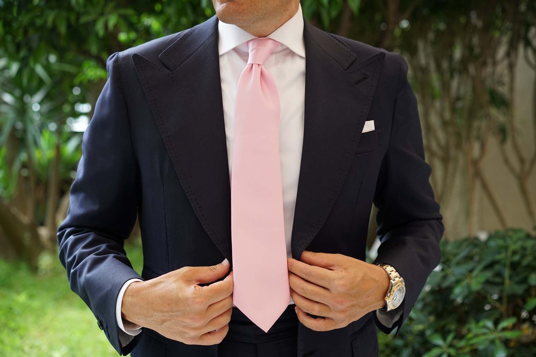 Tickled Pink Weave Necktie