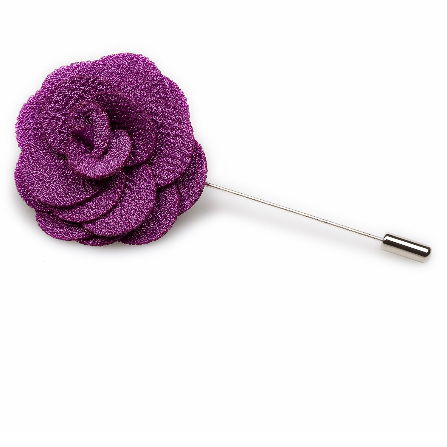 Wine Purple Lapel Flower