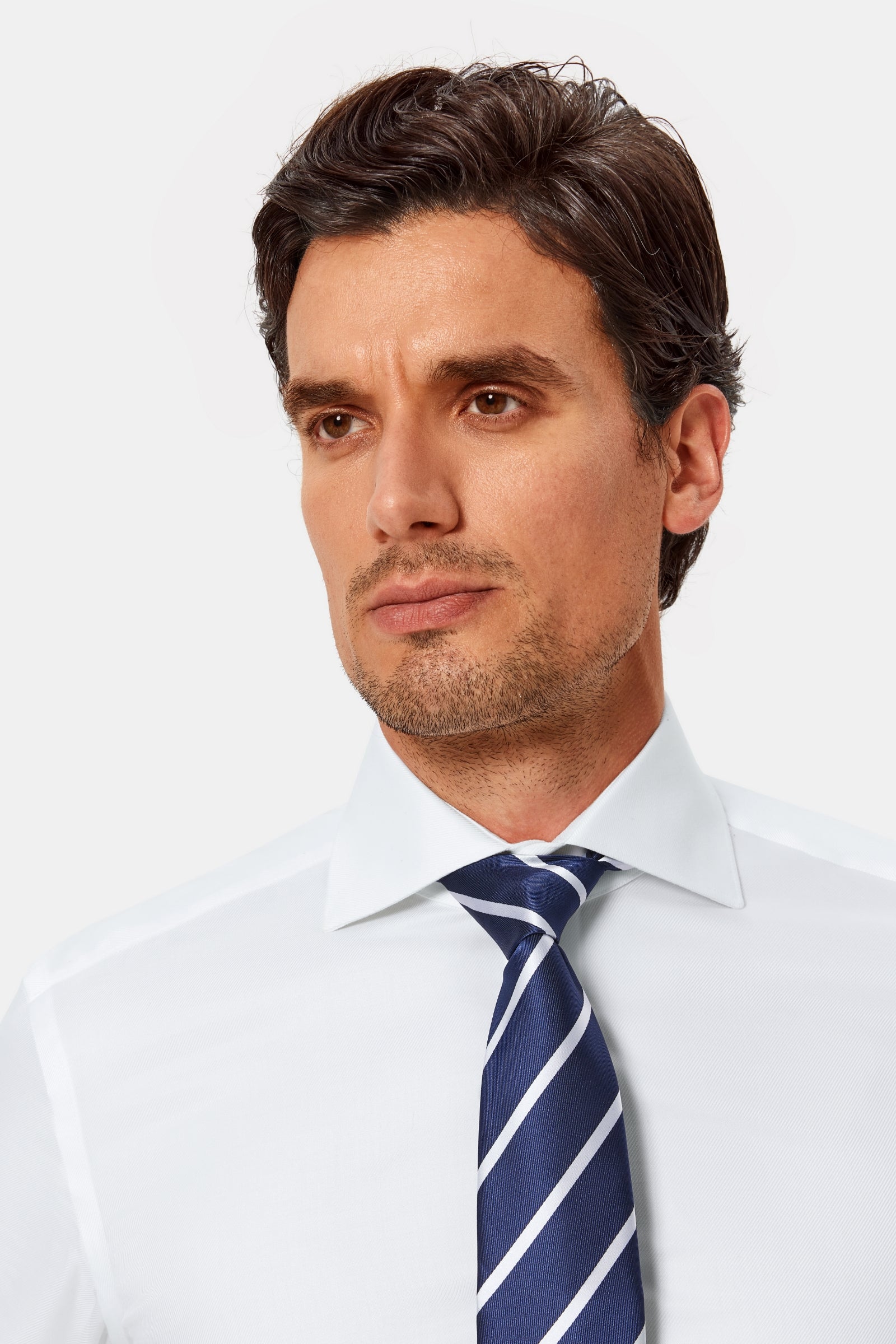 Carruthers White Lucious Non-Iron Shirt