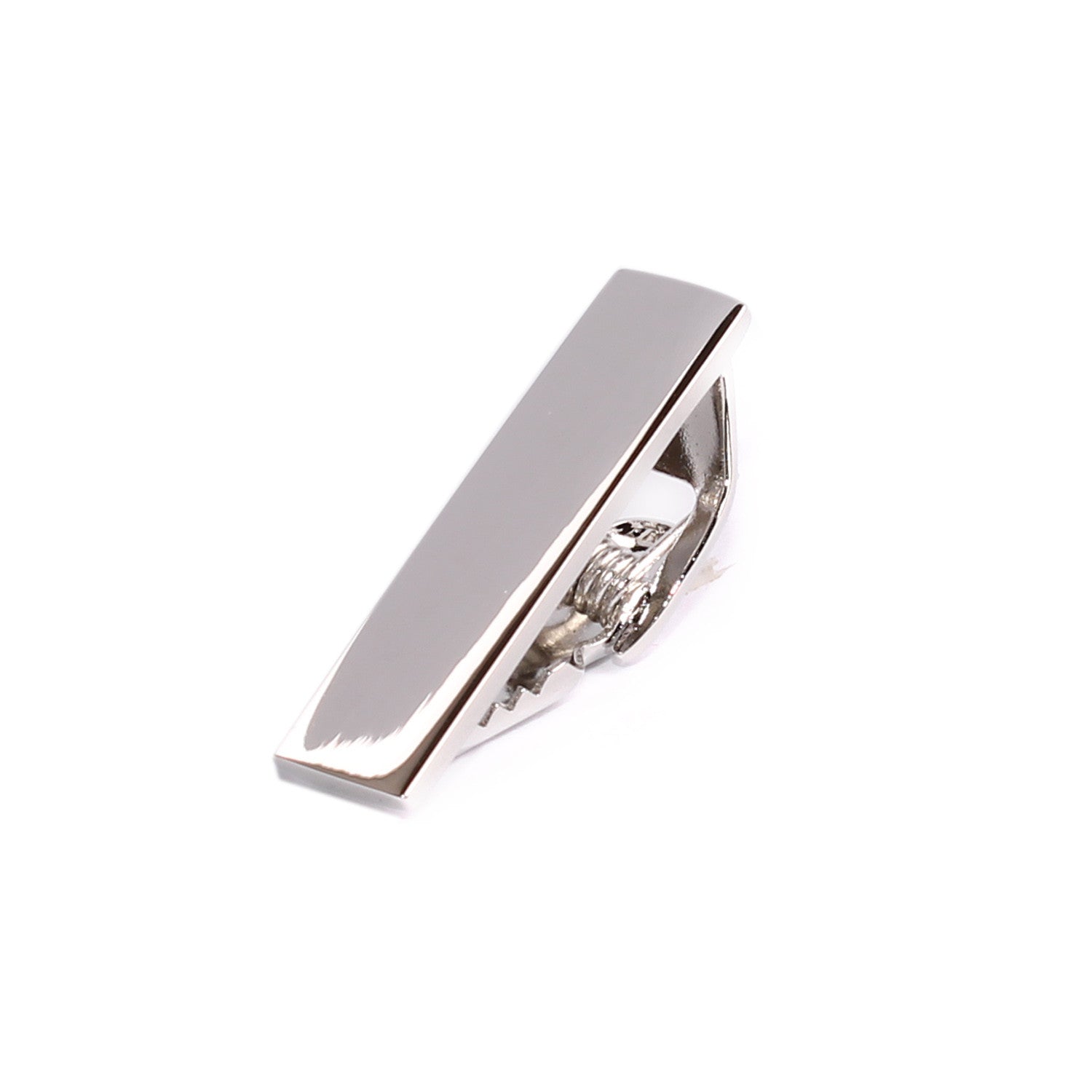 Mini Shining Silver Skinny Tie Bar