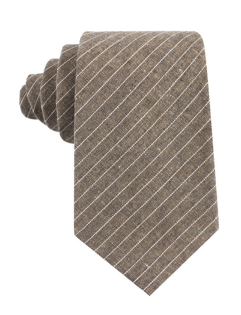 Sandman Linen Pinstripe Tie