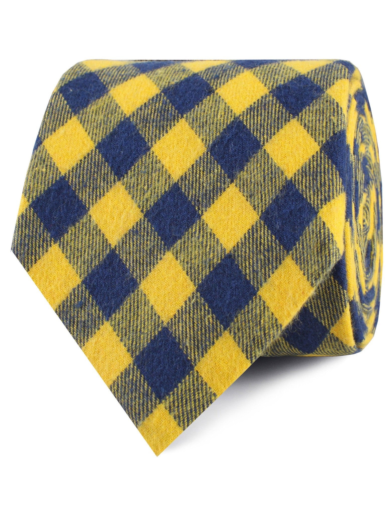 Bert Yellow Gingham Tie