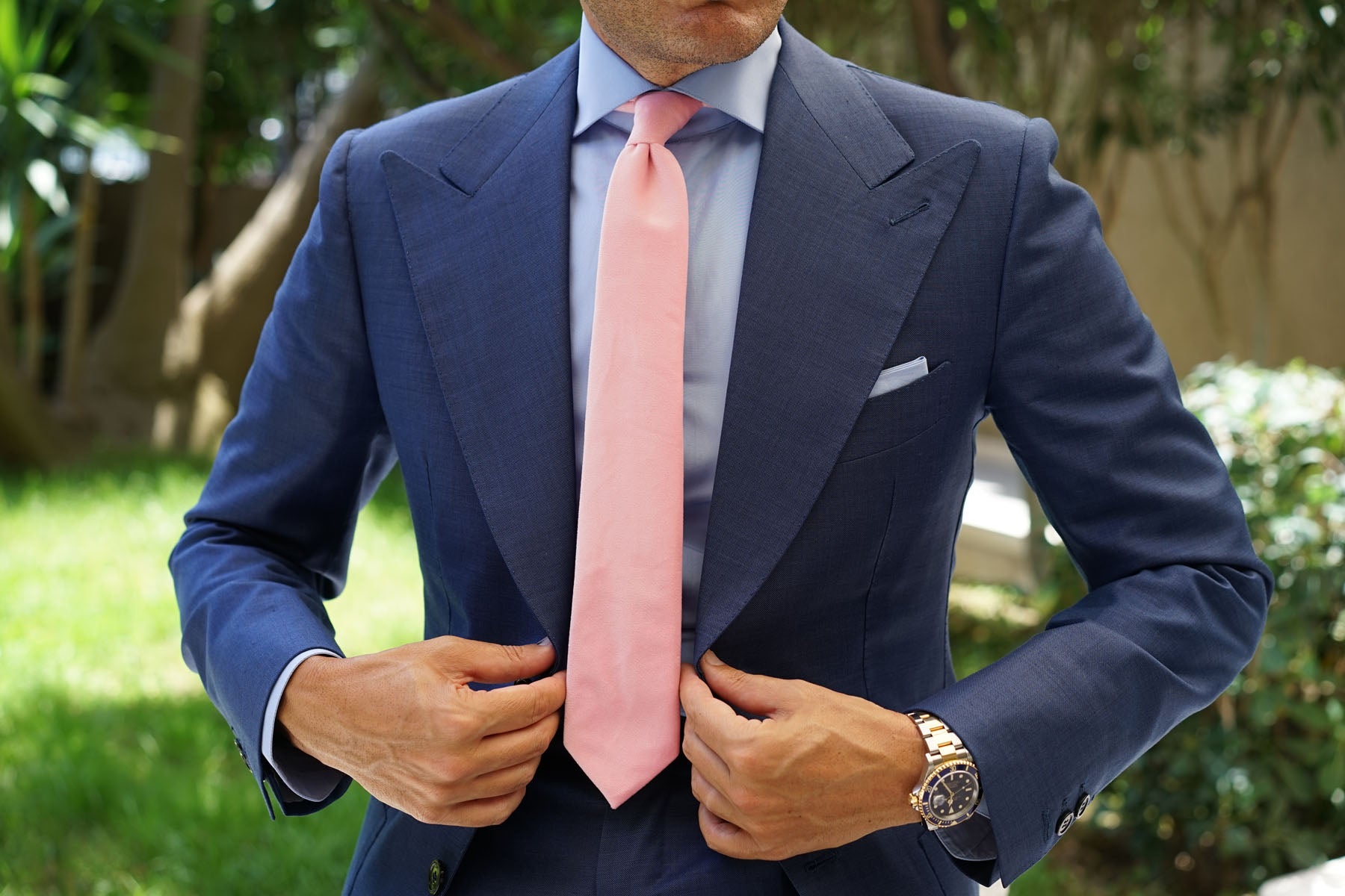 Pink Velvet Skinny Tie