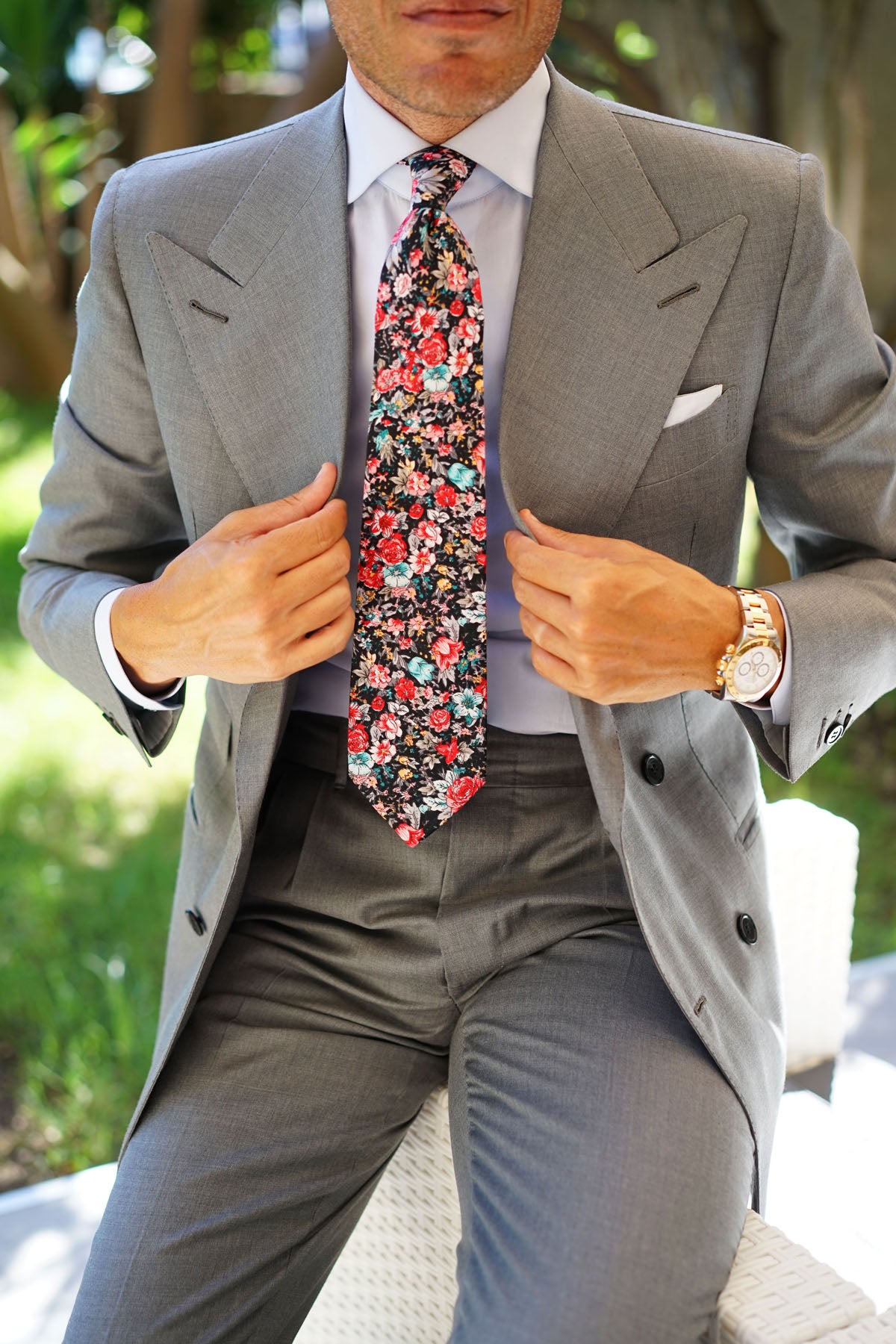 Sardinia Bloom Floral Tie