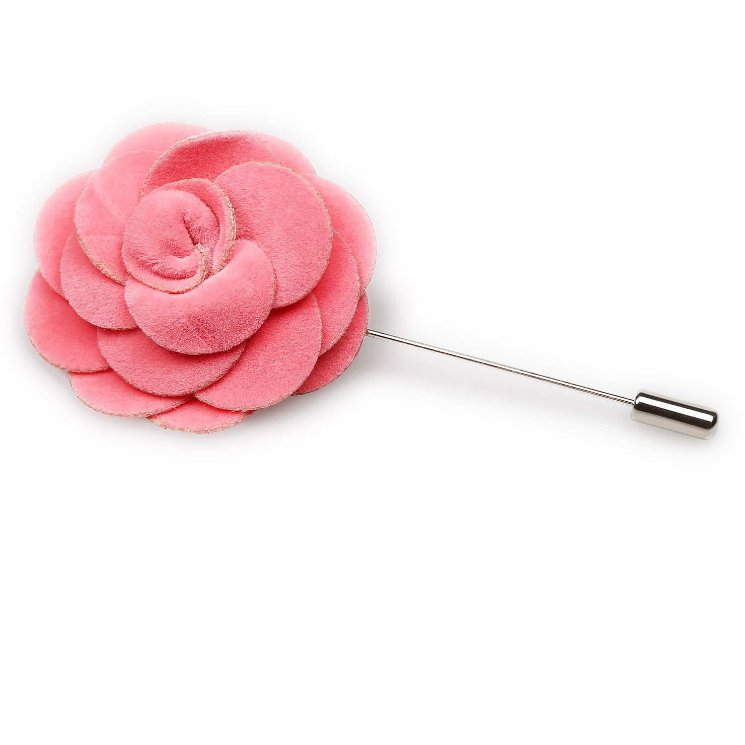 Hi Jinx Pink Velvet Lapel Flower