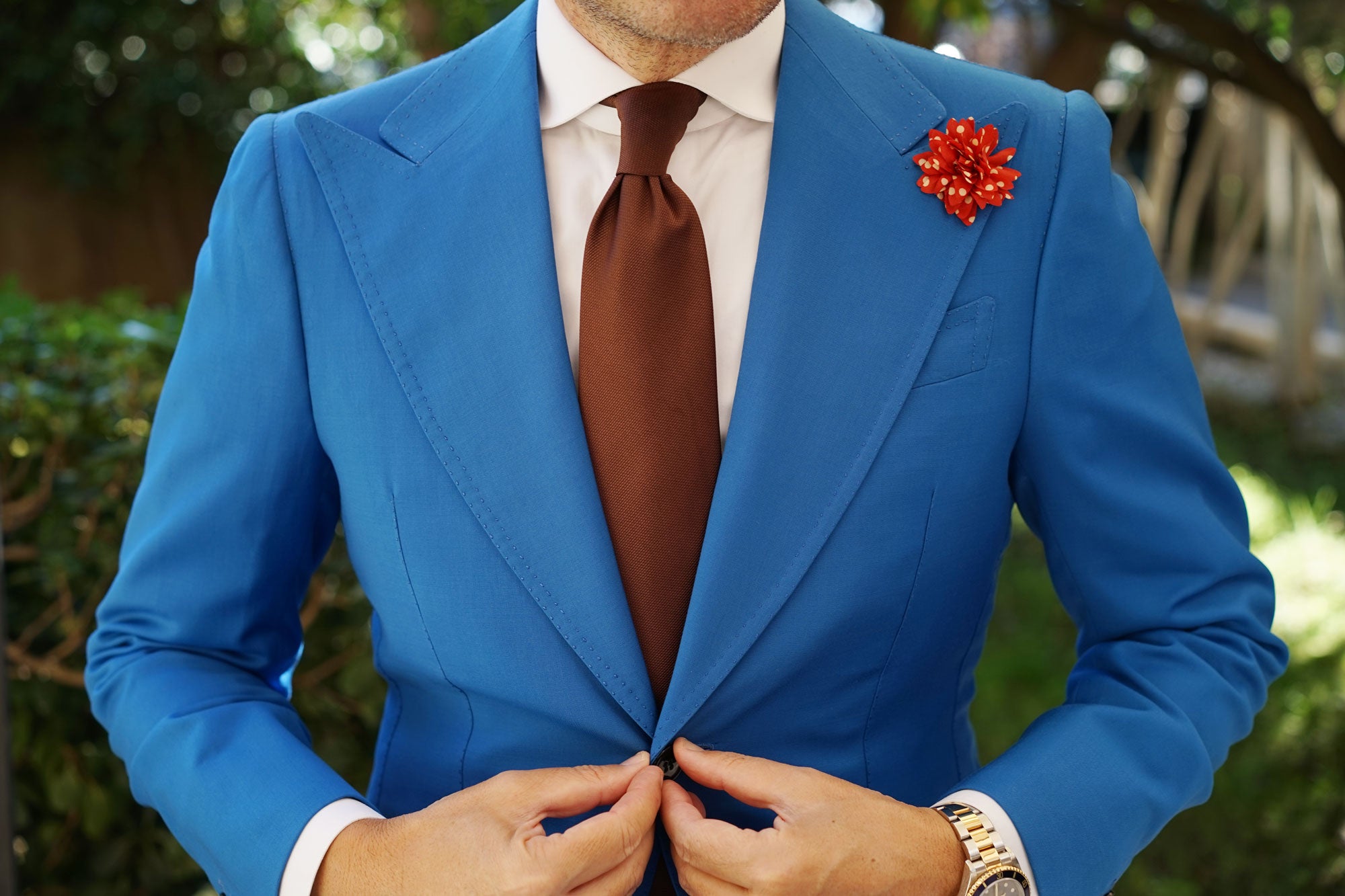 Kingsman Red Dot Lapel Flower