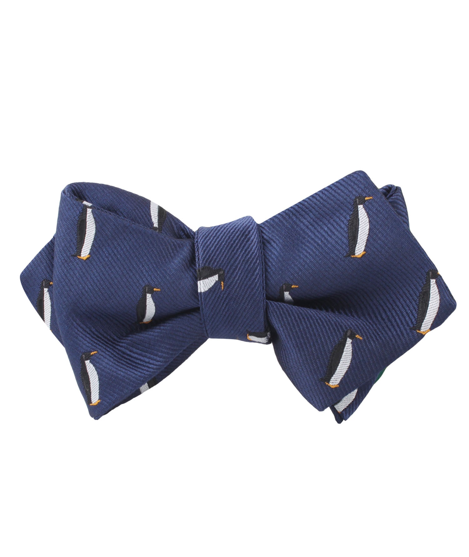 King Penguin Diamond Self Bow Tie