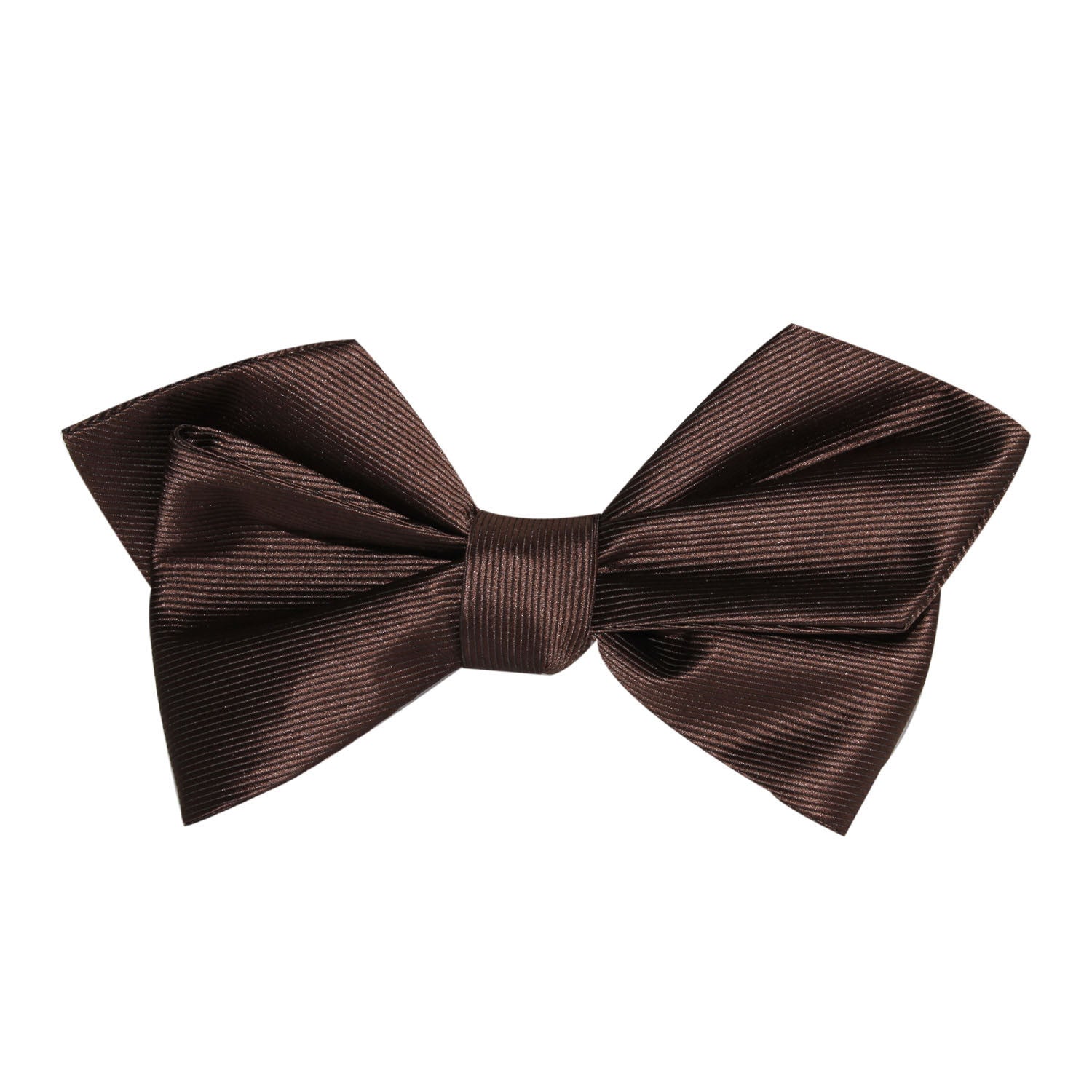 Dark Brown Self Tie Diamond Tip Bow Tie