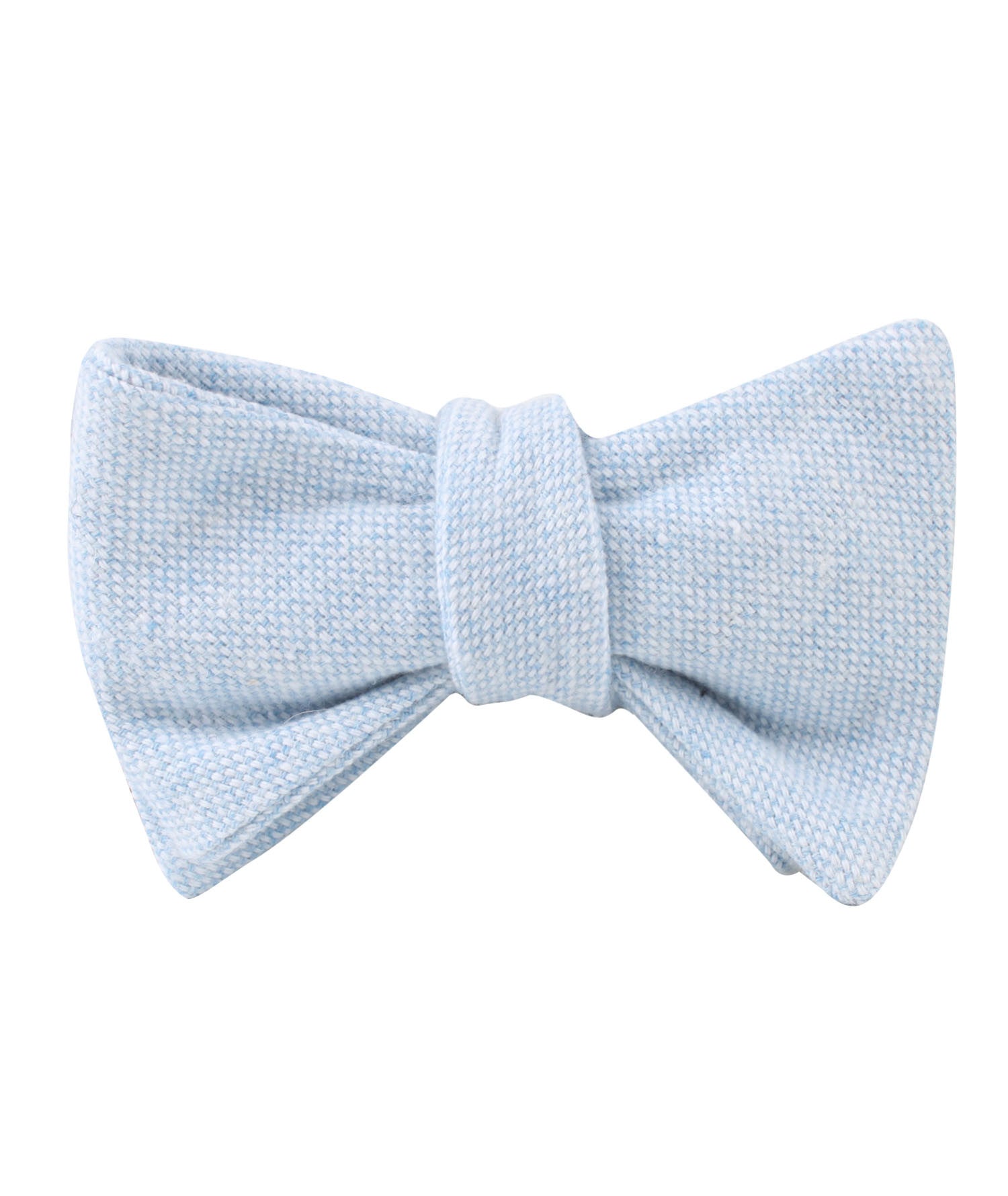 Sky Blue Donegal Linen Self Bow Tie