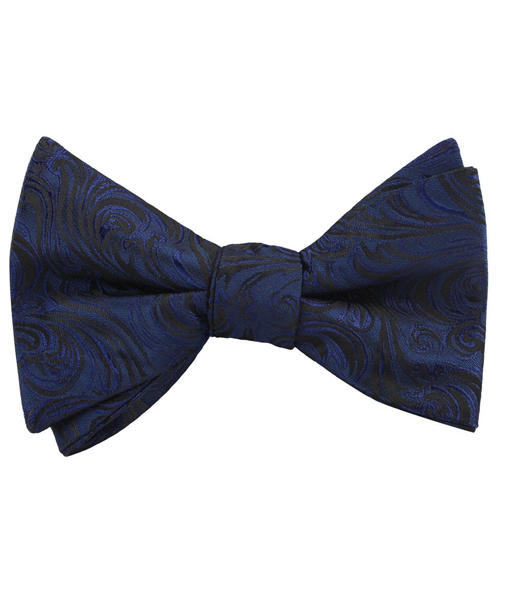 Midnight Blue Khamsin Self Bow Tie