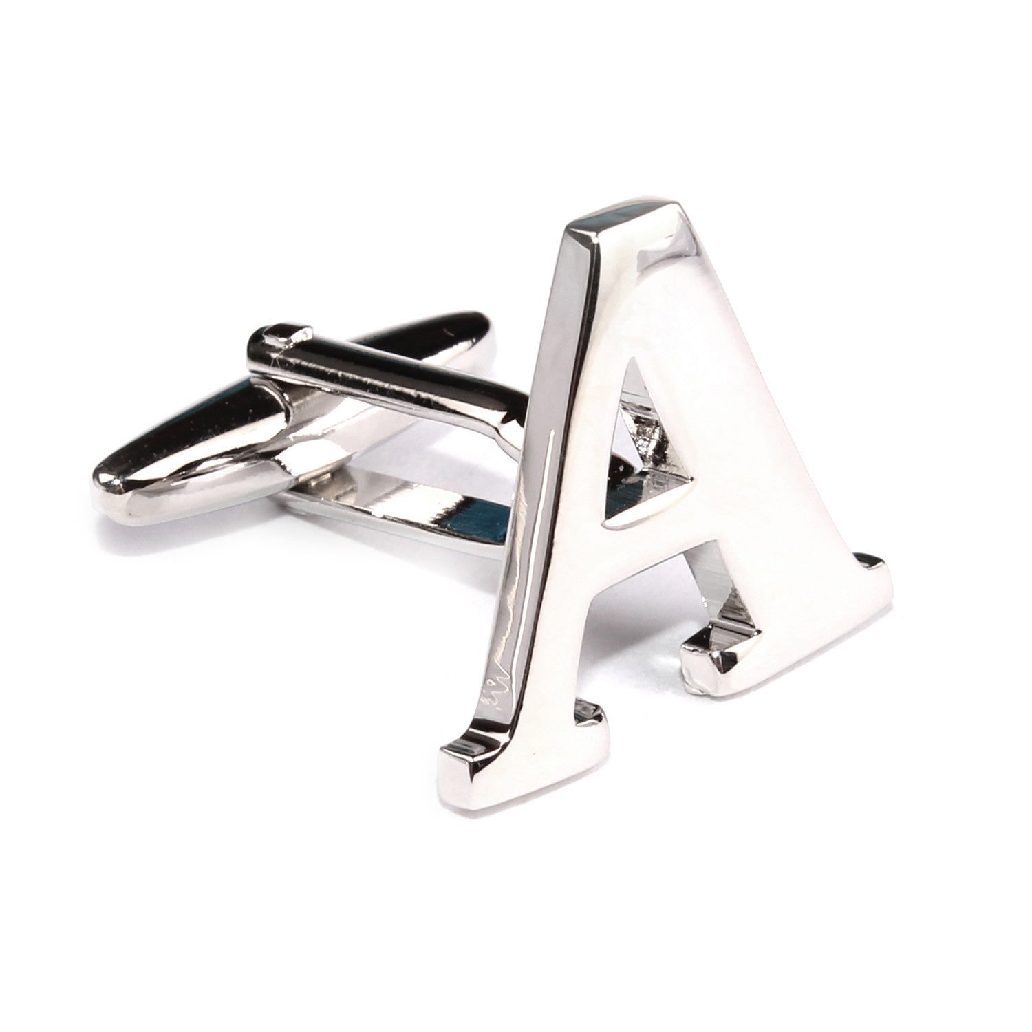 Letter A Silver Cufflinks