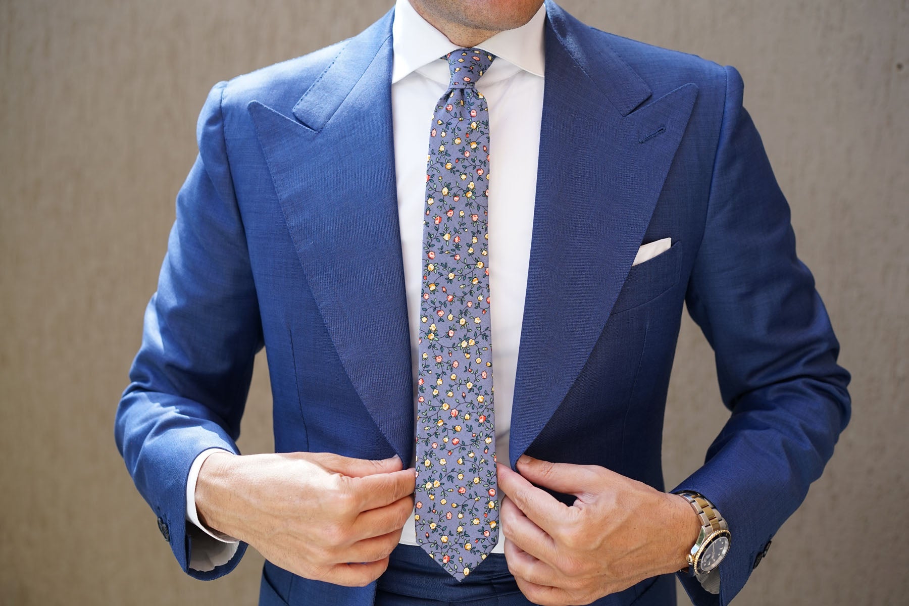 Dantesco Museo Floral Skinny Tie