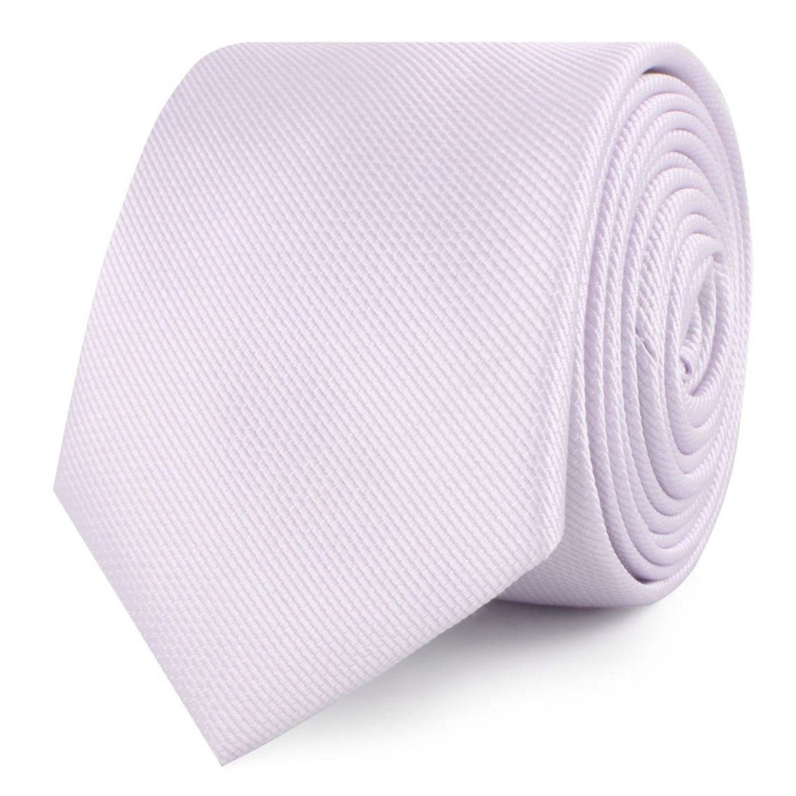 Iris Lilac Purple Weave Skinny Tie