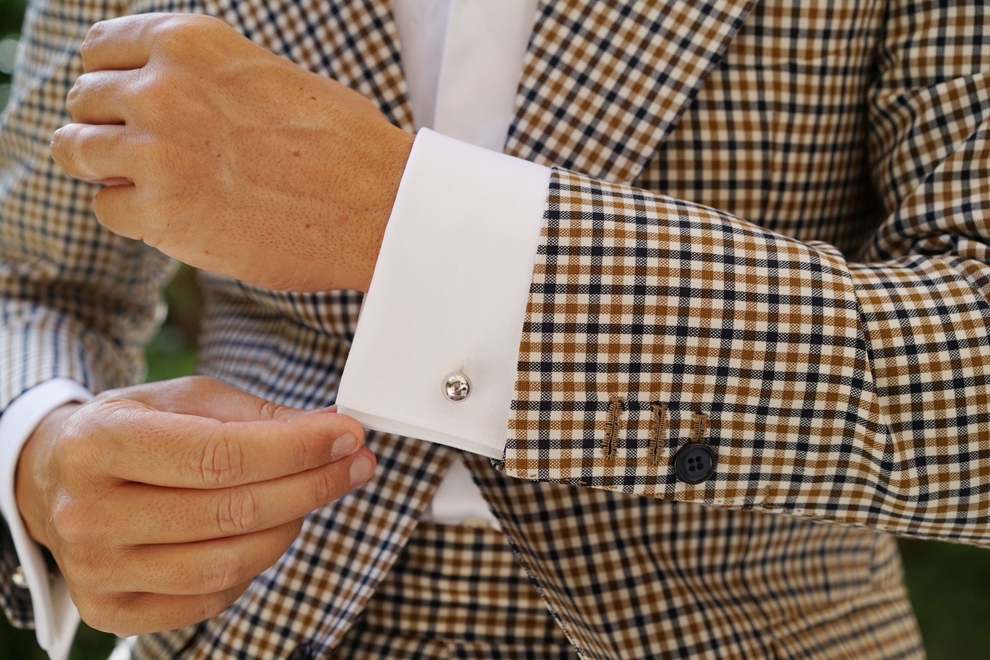 Sphere Silver Cufflinks