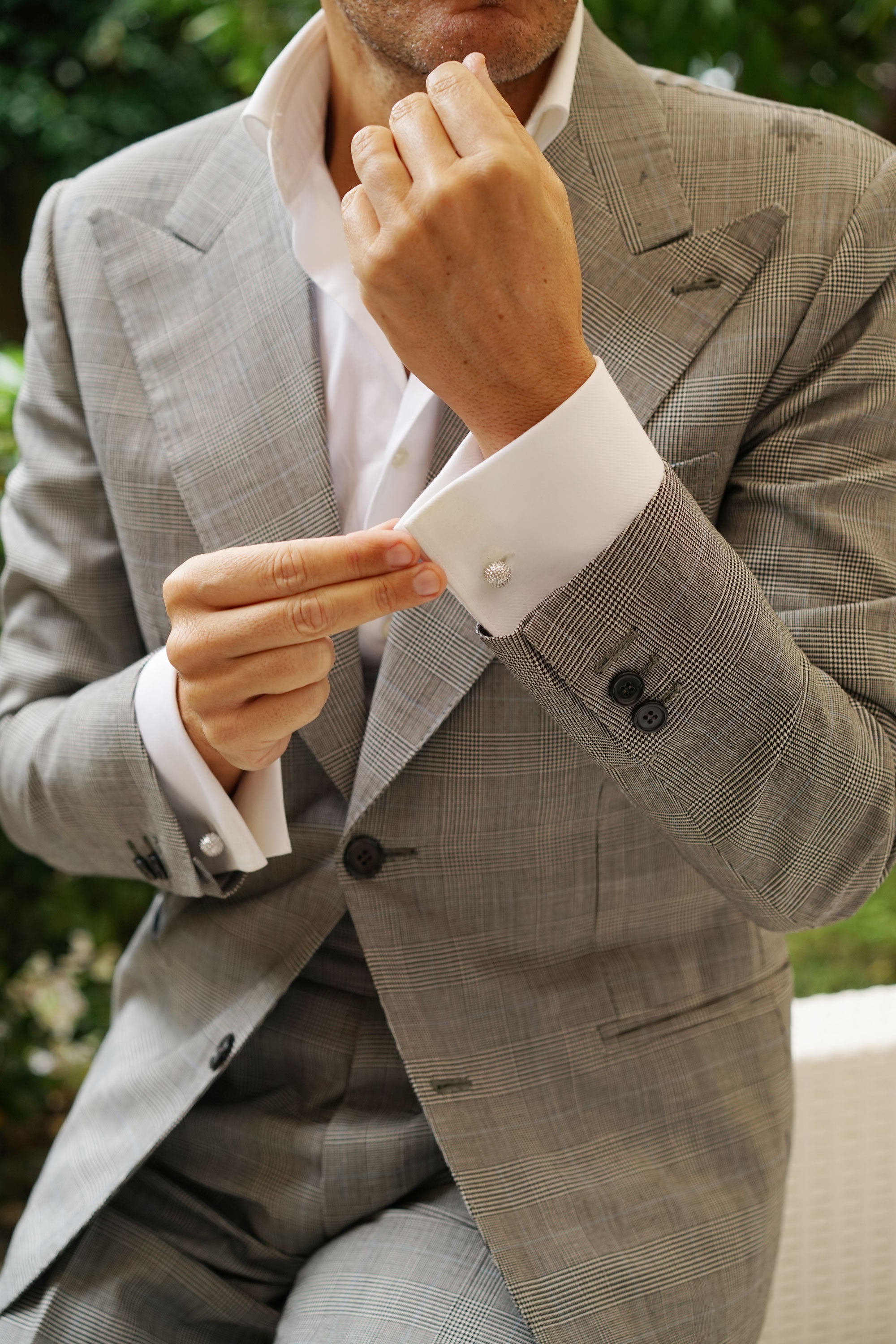 Silver Golf Ball Cufflinks