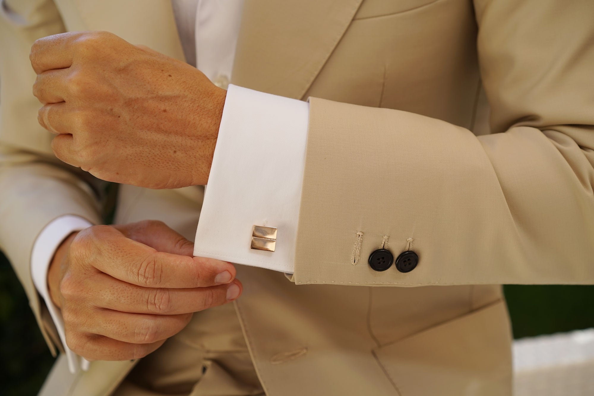 Crown Prince Rose Gold Cufflinks