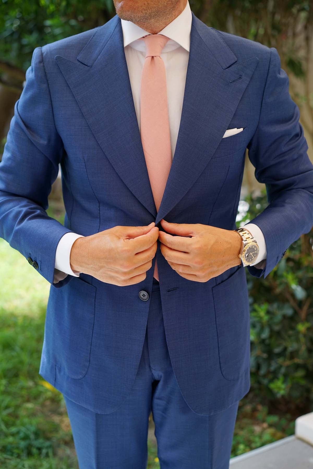 Dusty Rose Pink Skinny Tie