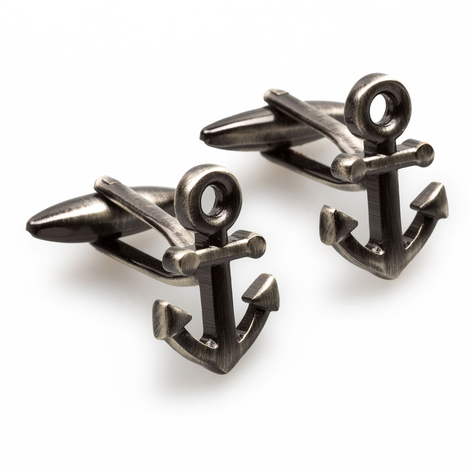 Antique Silver Anchor Cufflinks