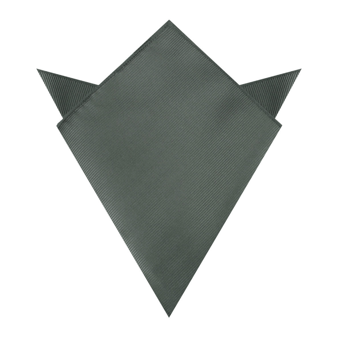 Soft Charcoal Crisp Twill Pocket Square