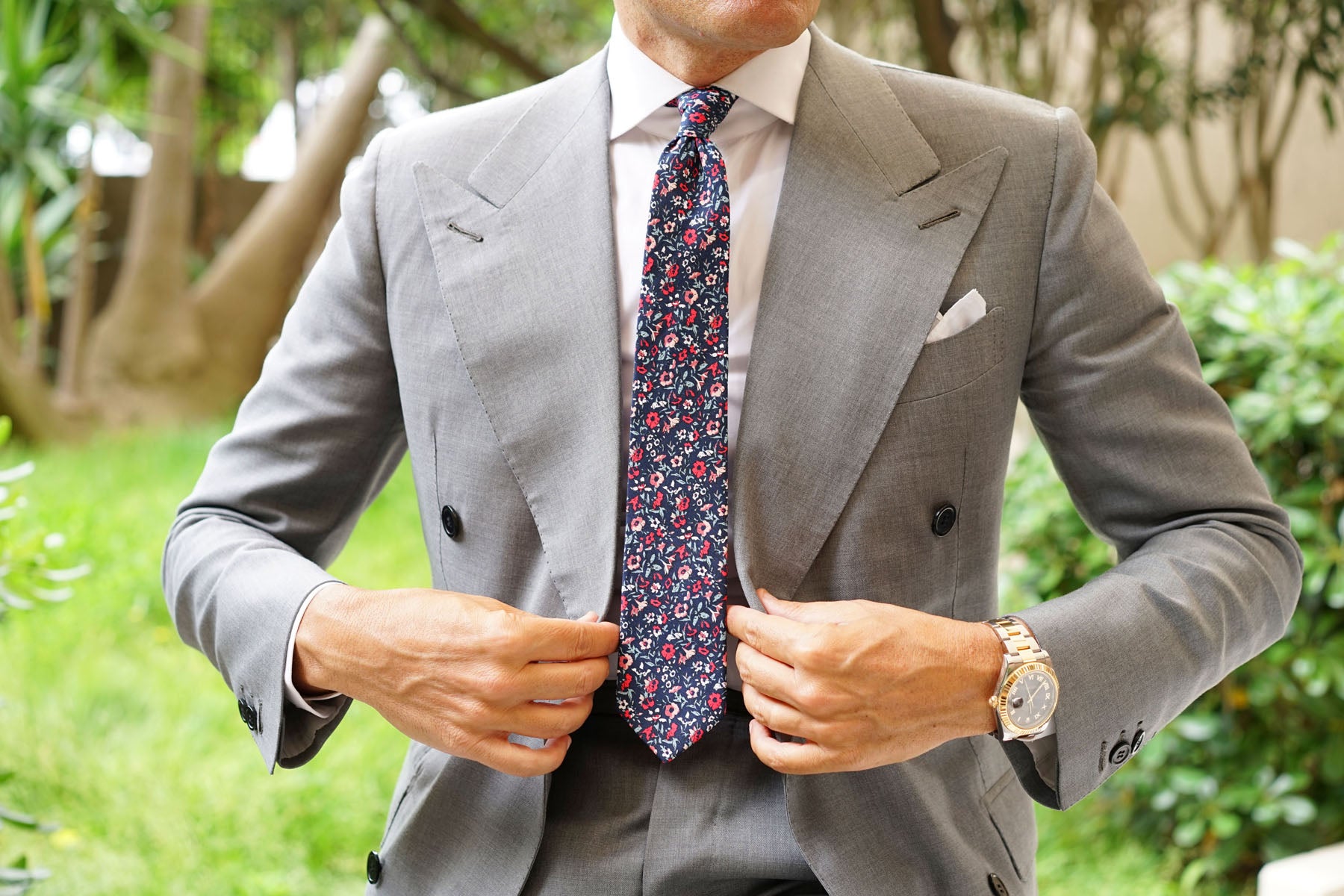 Lisbon Floral Skinny Tie