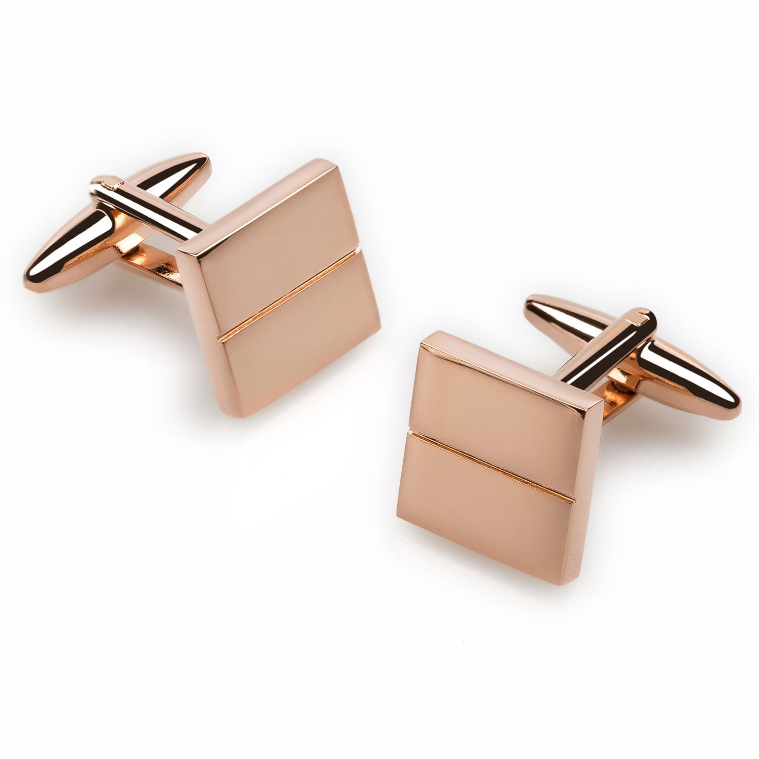 Crown Prince Rose Gold Cufflinks