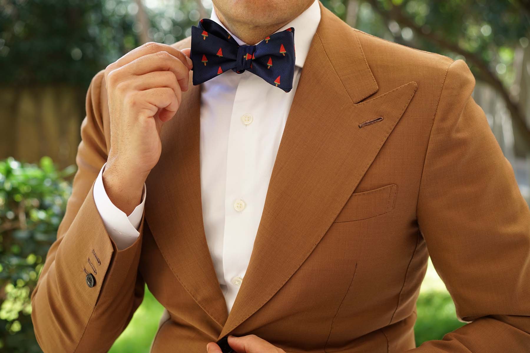 Watermelon Popsicle Self Bow Tie