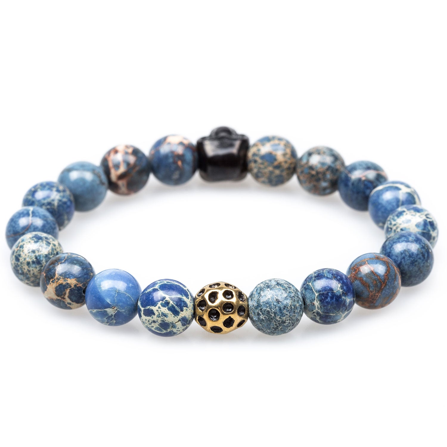 Peyto Shattuckite Black Skull Bracelet