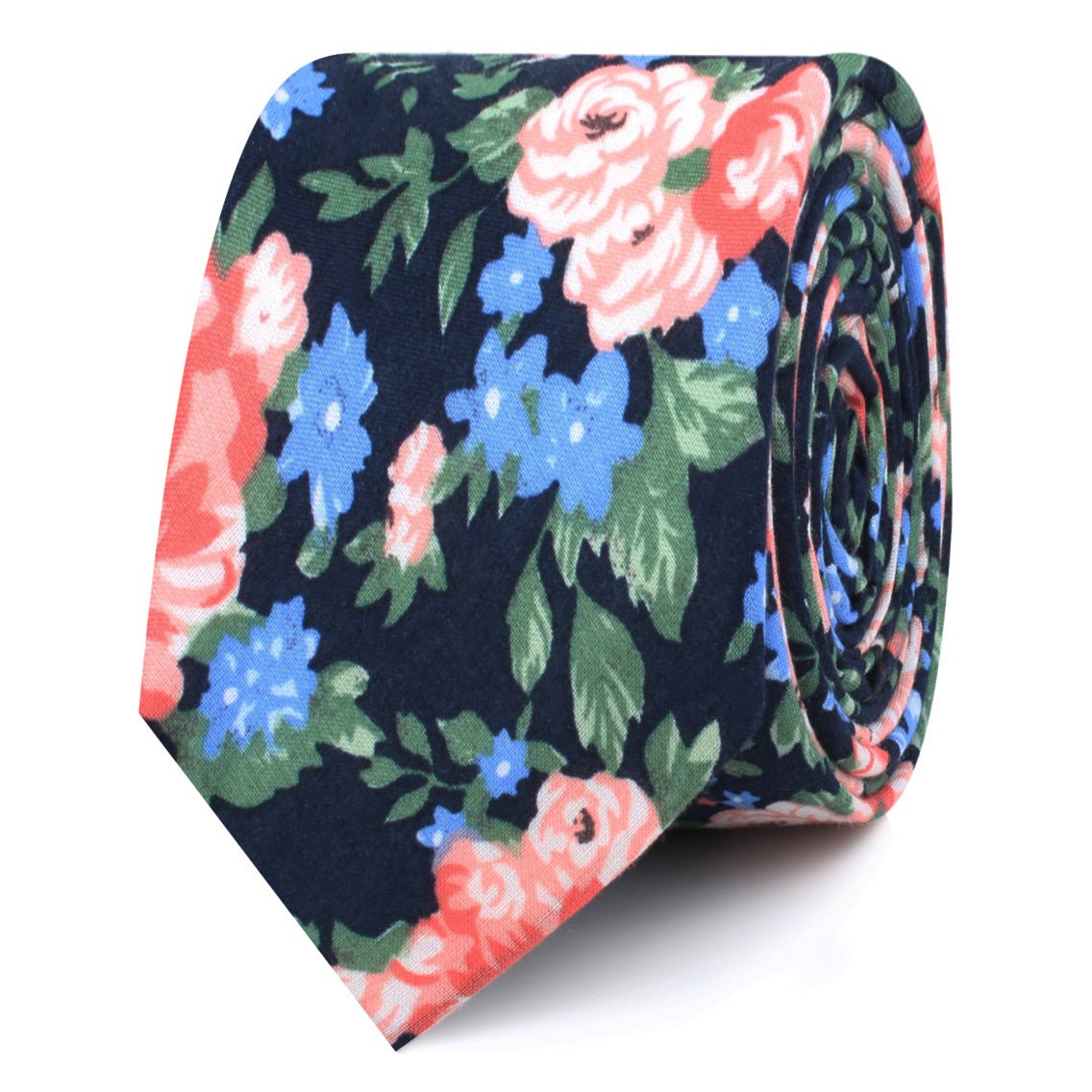 Havana Pink Floral Skinny Tie