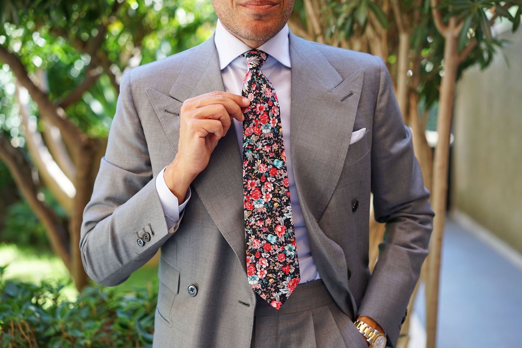 Sardinia Bloom Floral Tie