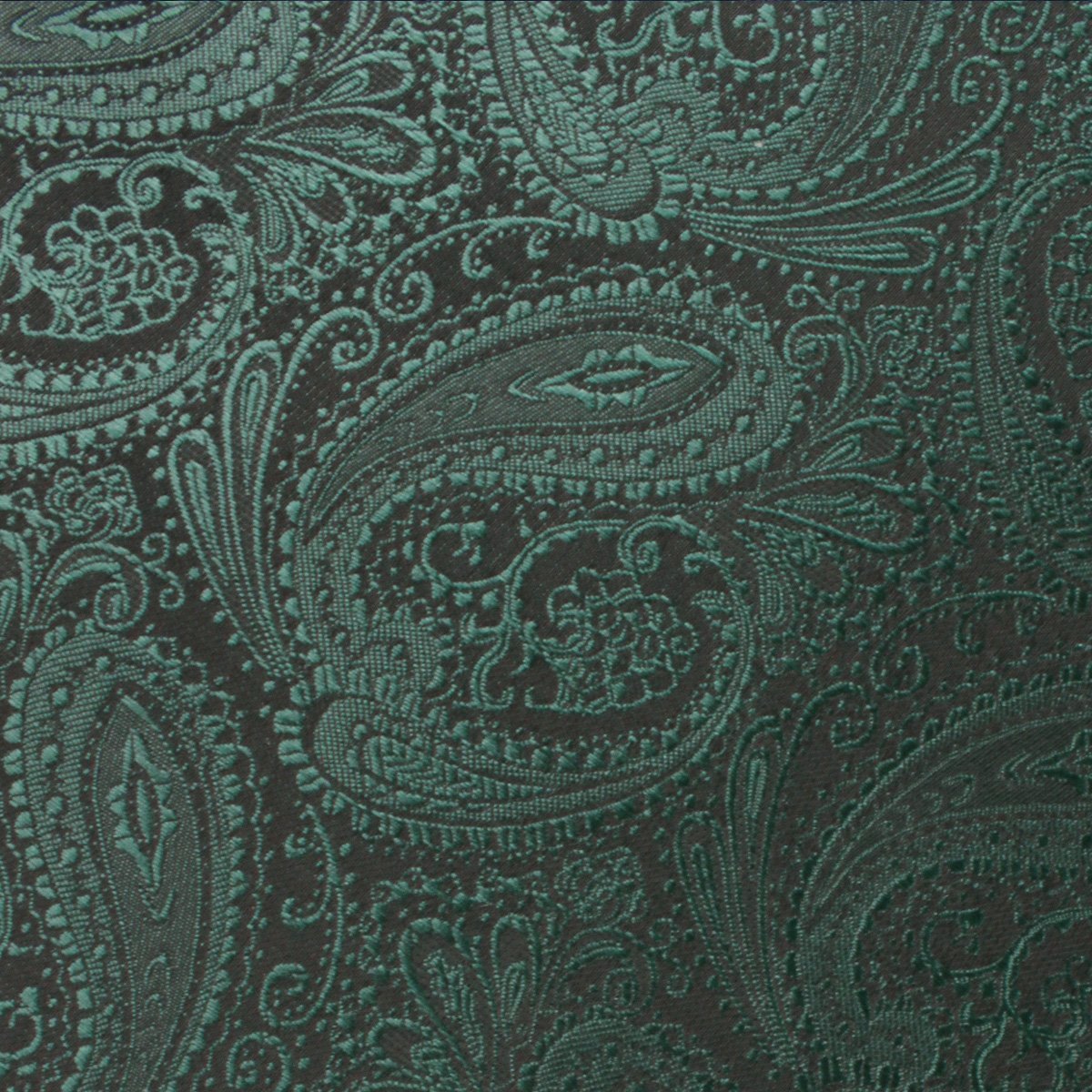 Emerald Green Paisley Skinny Tie