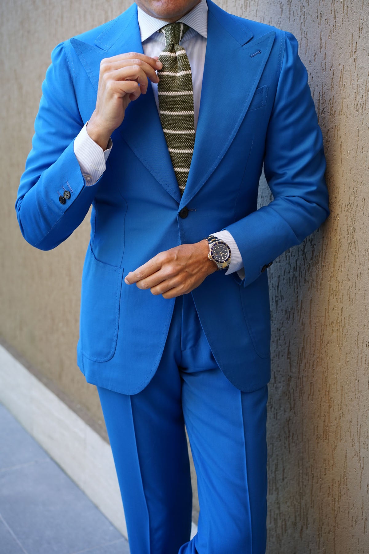 Clooney Striped Knitted Tie