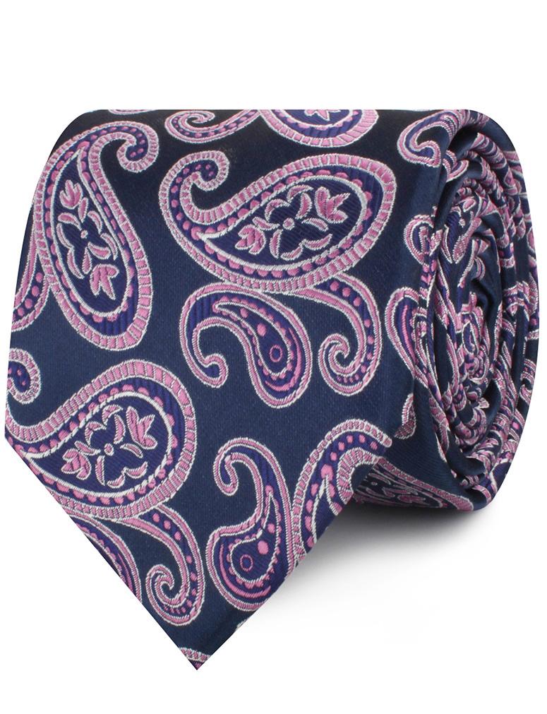 Qajar Dynasty Purple Paisley Necktie