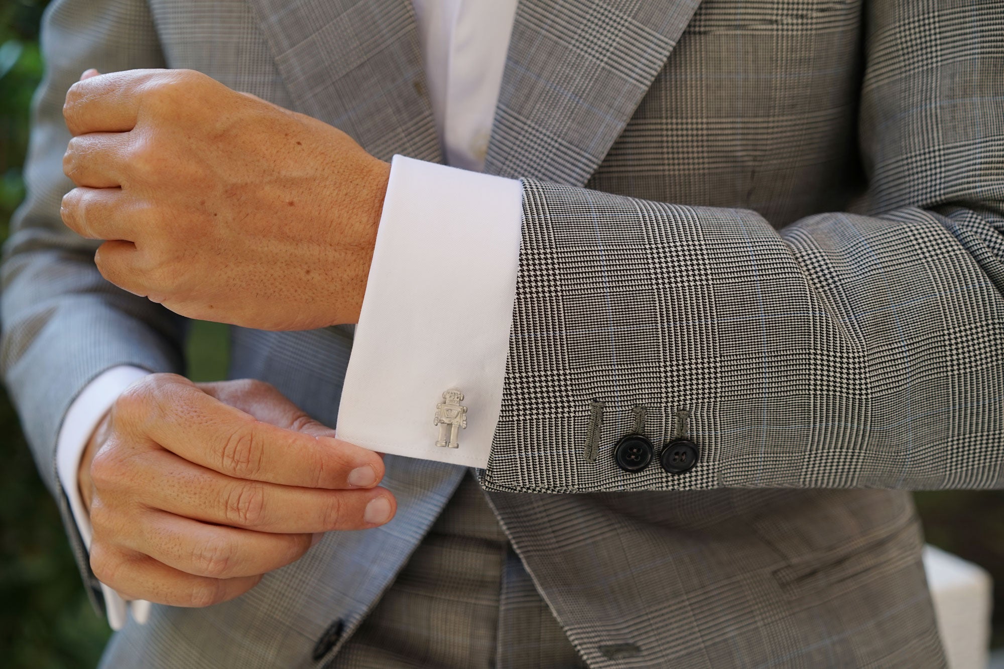 Space Robot Cufflinks