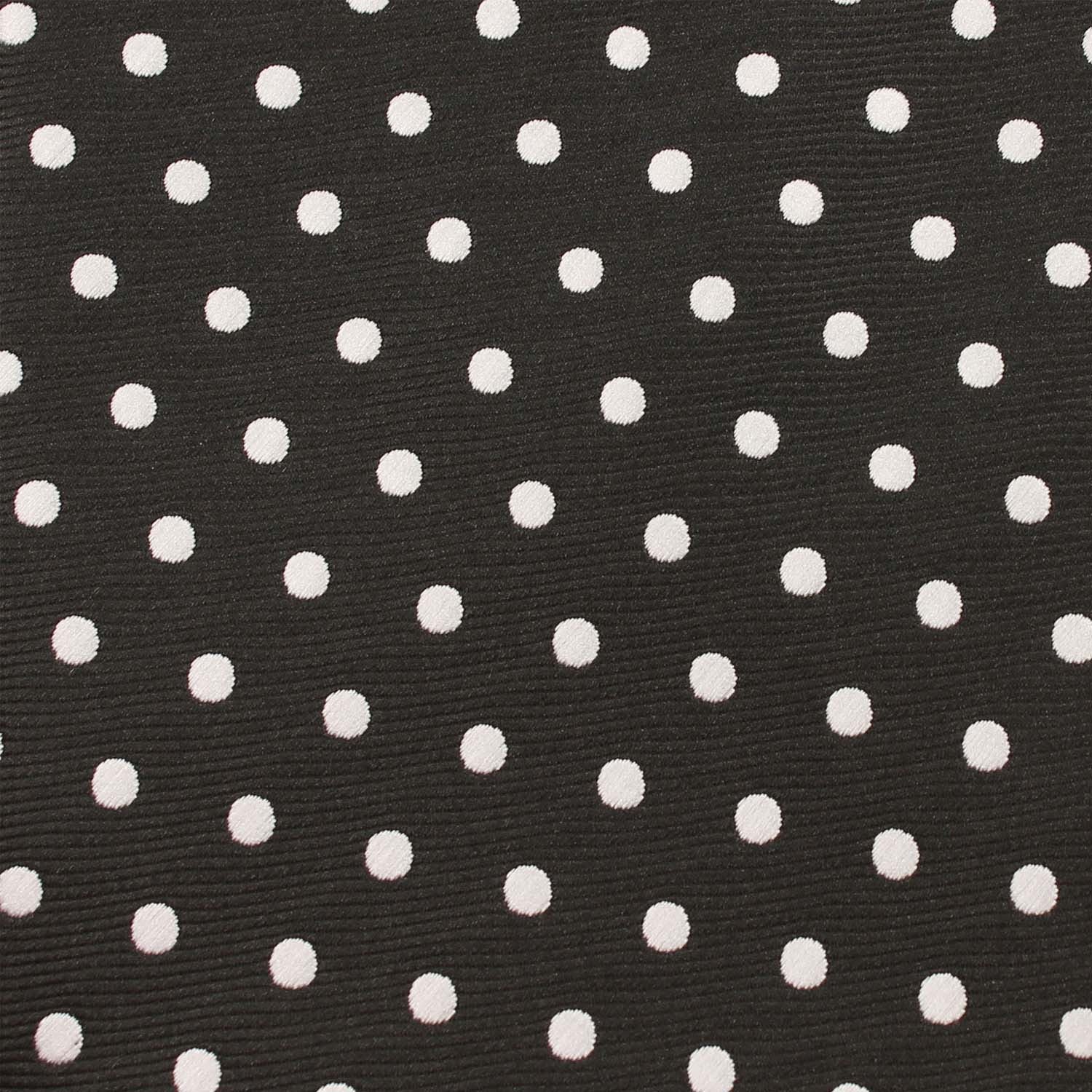 Royal Black Polka Dots Skinny Tie