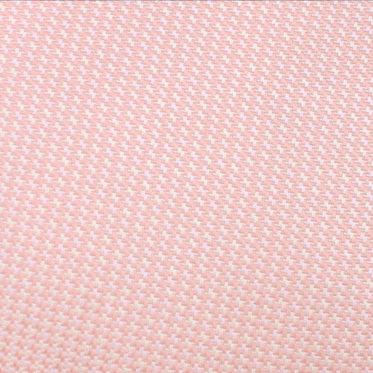 Blush Pink Houndstooth Pocket Square