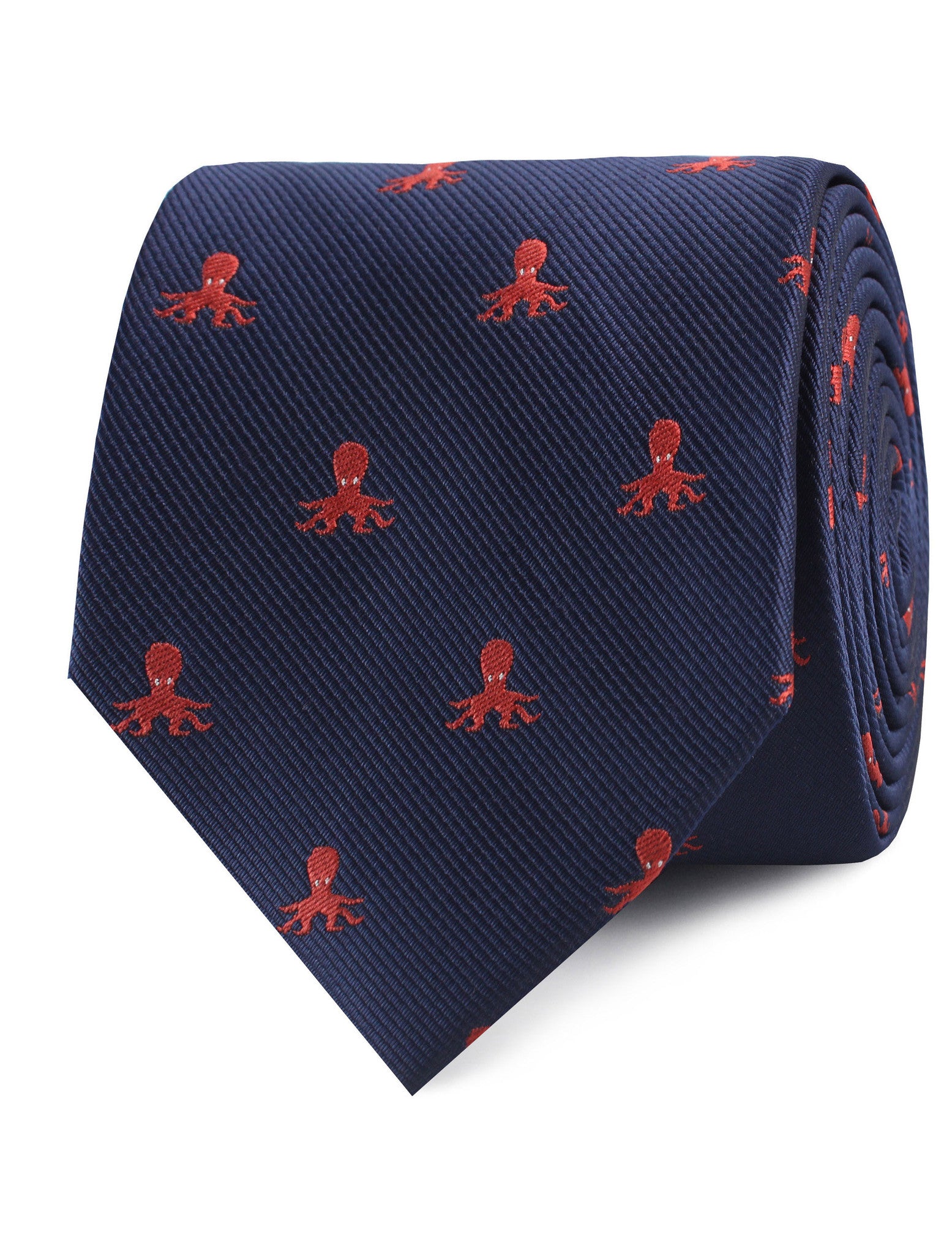 Caribbean Coral Octopus Tie