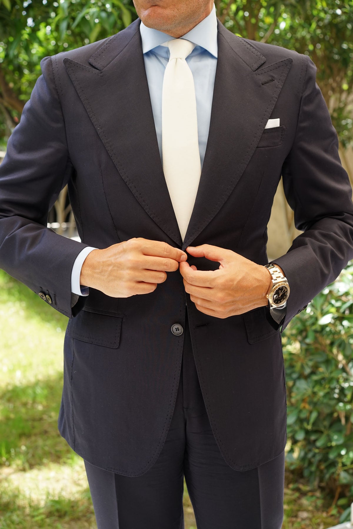 White Velvet Skinny Tie