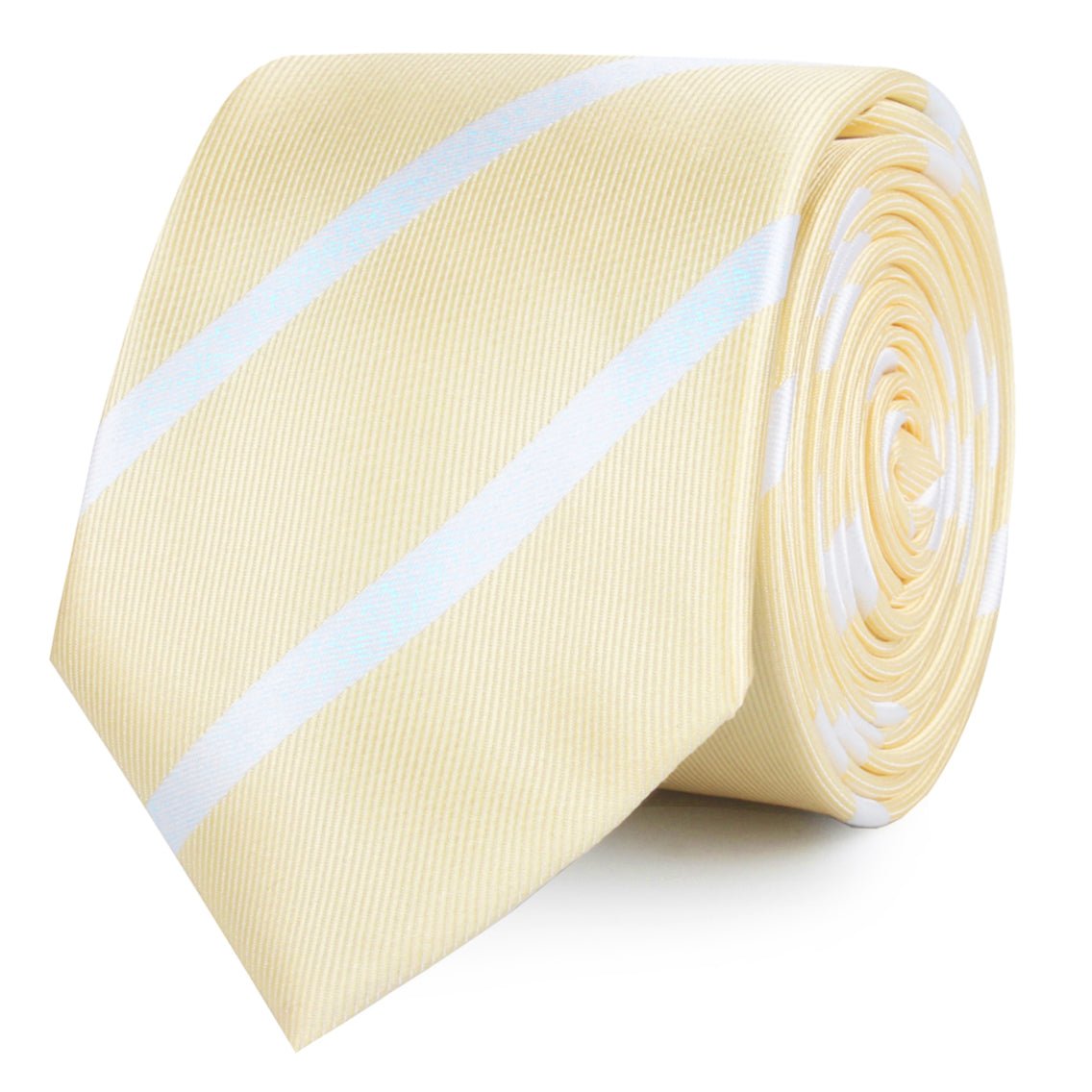 Champagne Stripe Skinny Tie