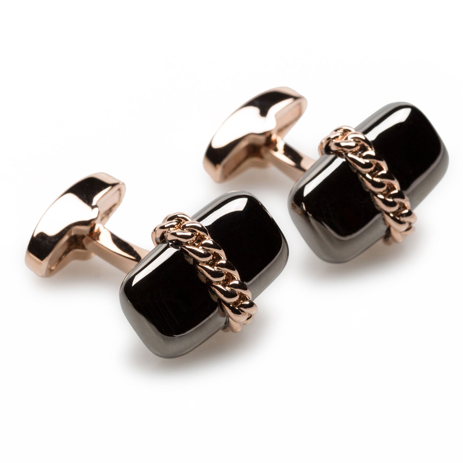 Yamaguchi Rose Gold Cufflinks