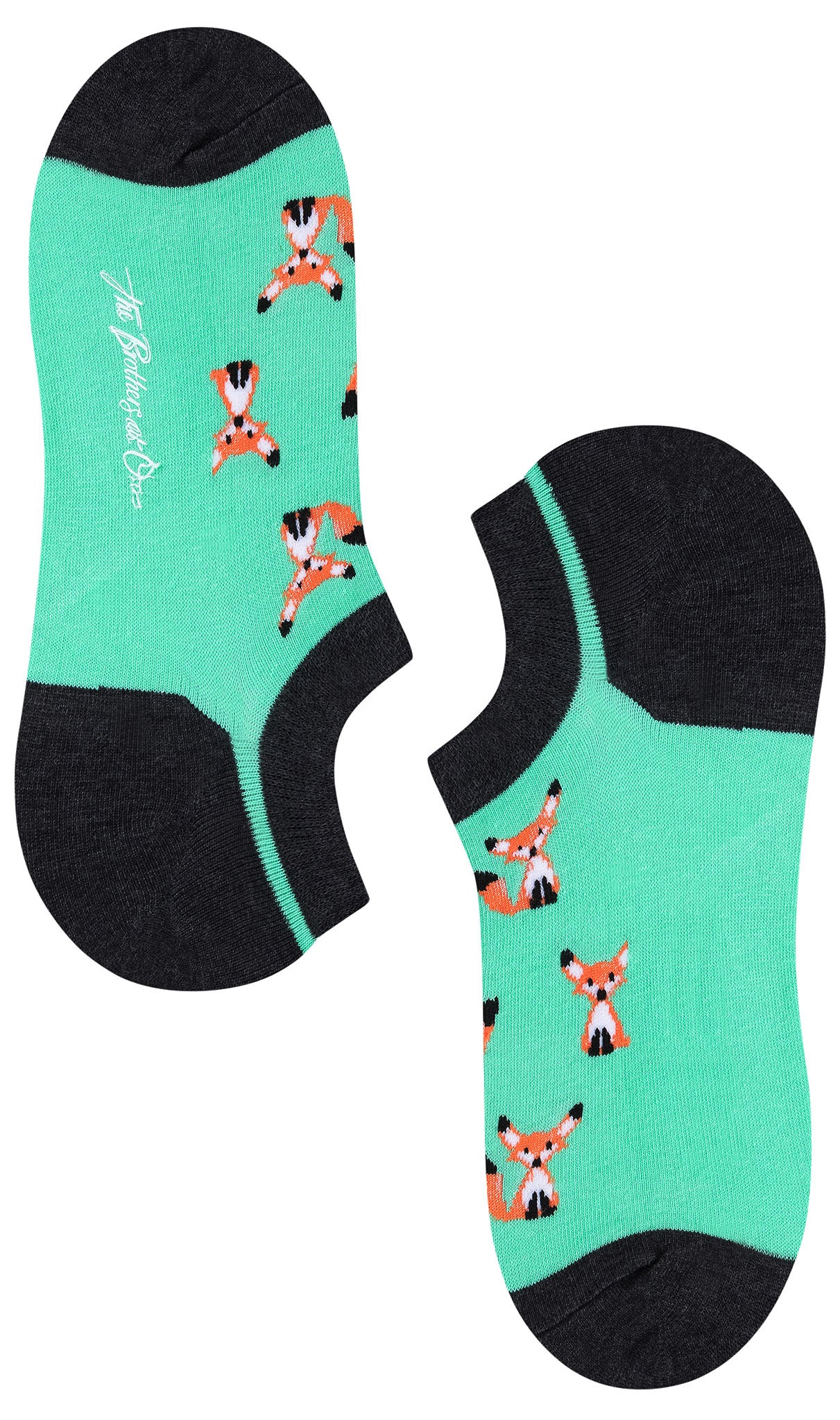 Mr Fox Mint Green Low Cut Socks